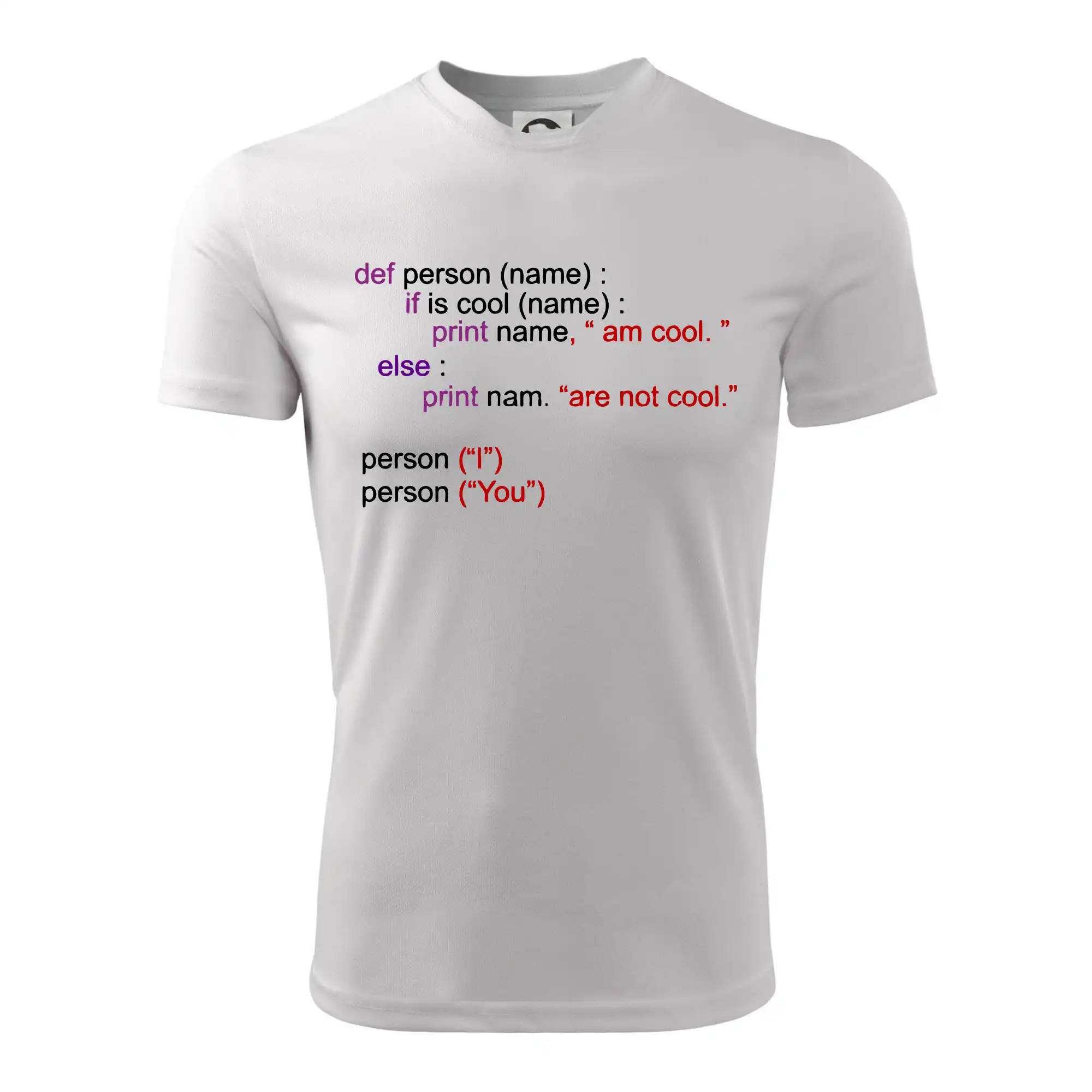 Python I am cool, You are not cool