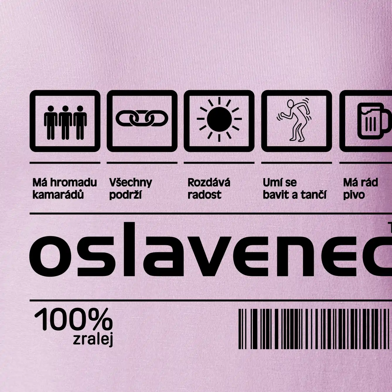 Čárový kód - Oslavenec