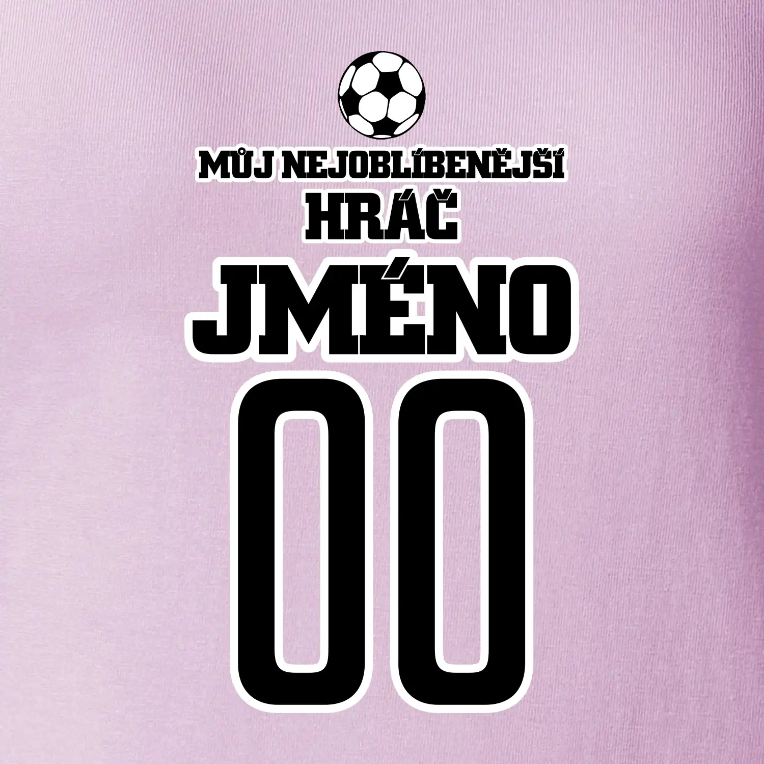 Můj nejoblíbenější hráč - Vaše jméno a číslo