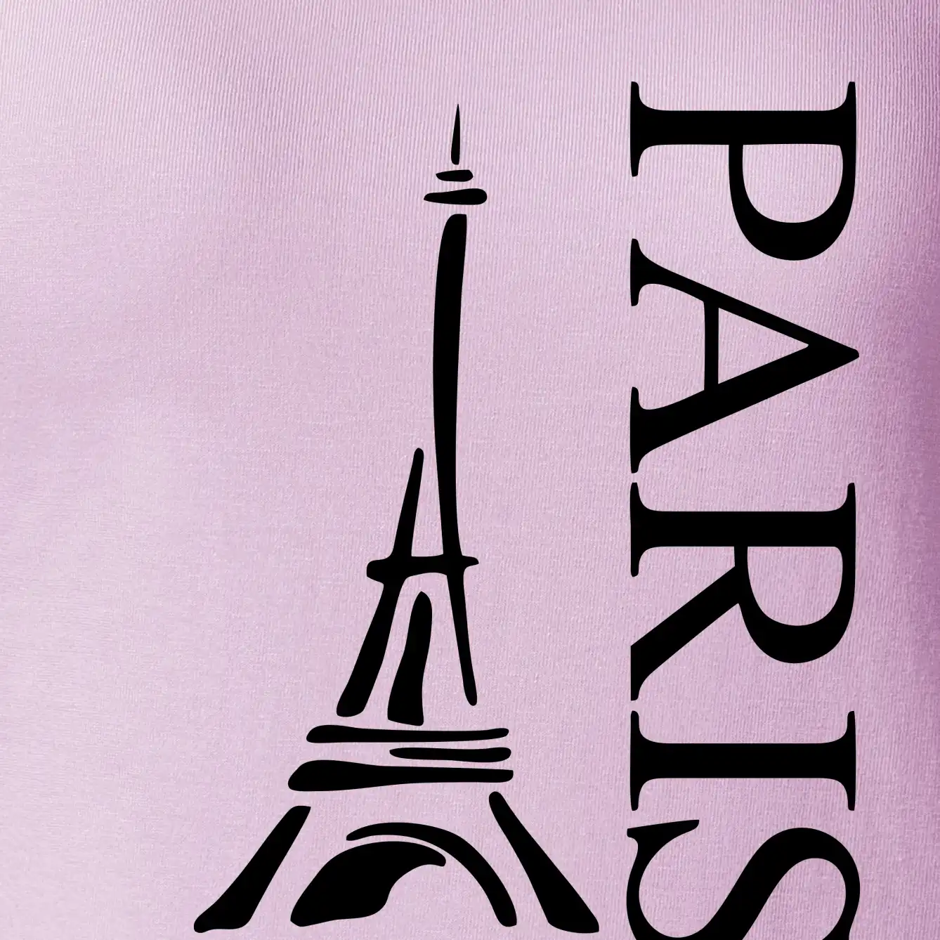 Paris nápis Eiffelovka na výšku