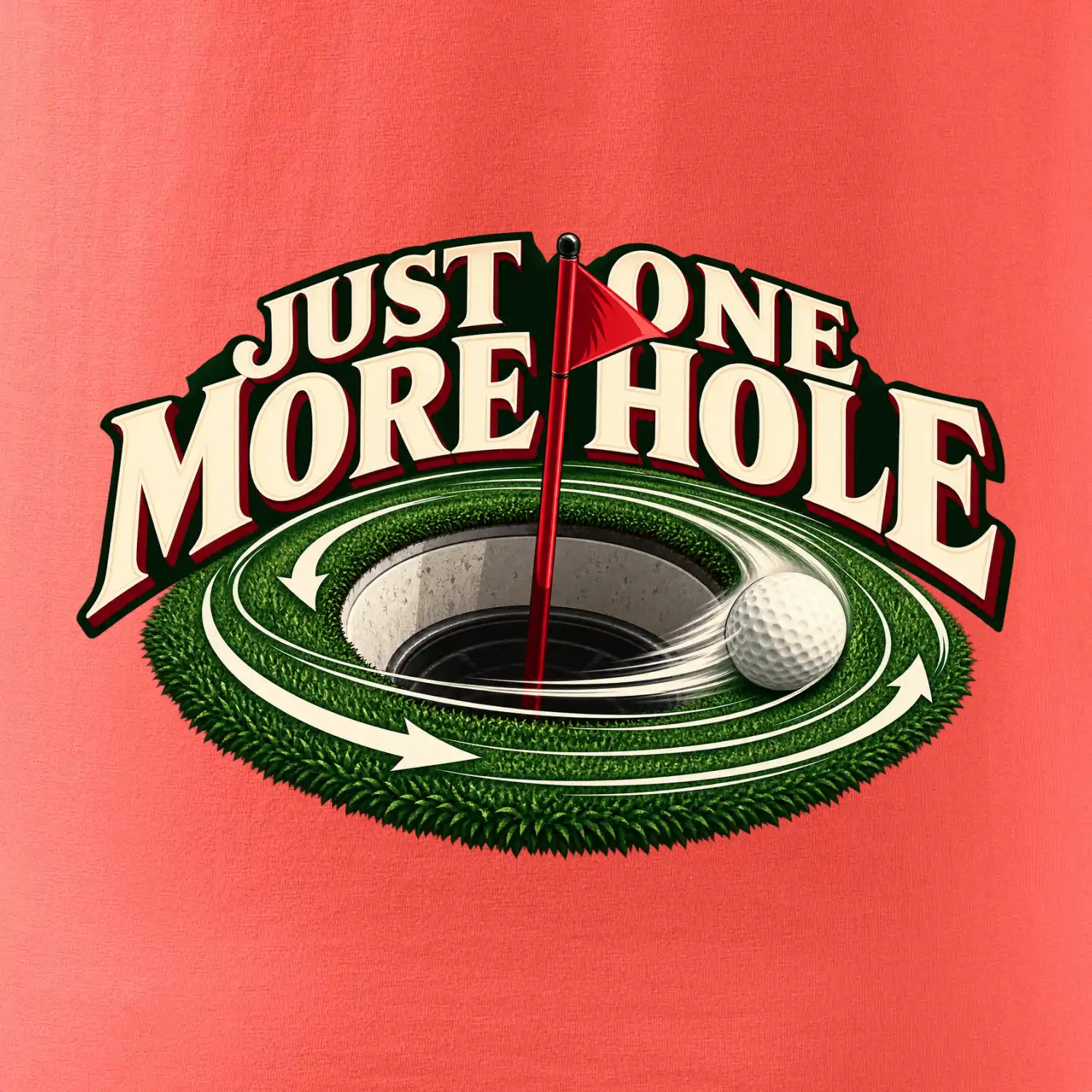 Just one more hole golfový green