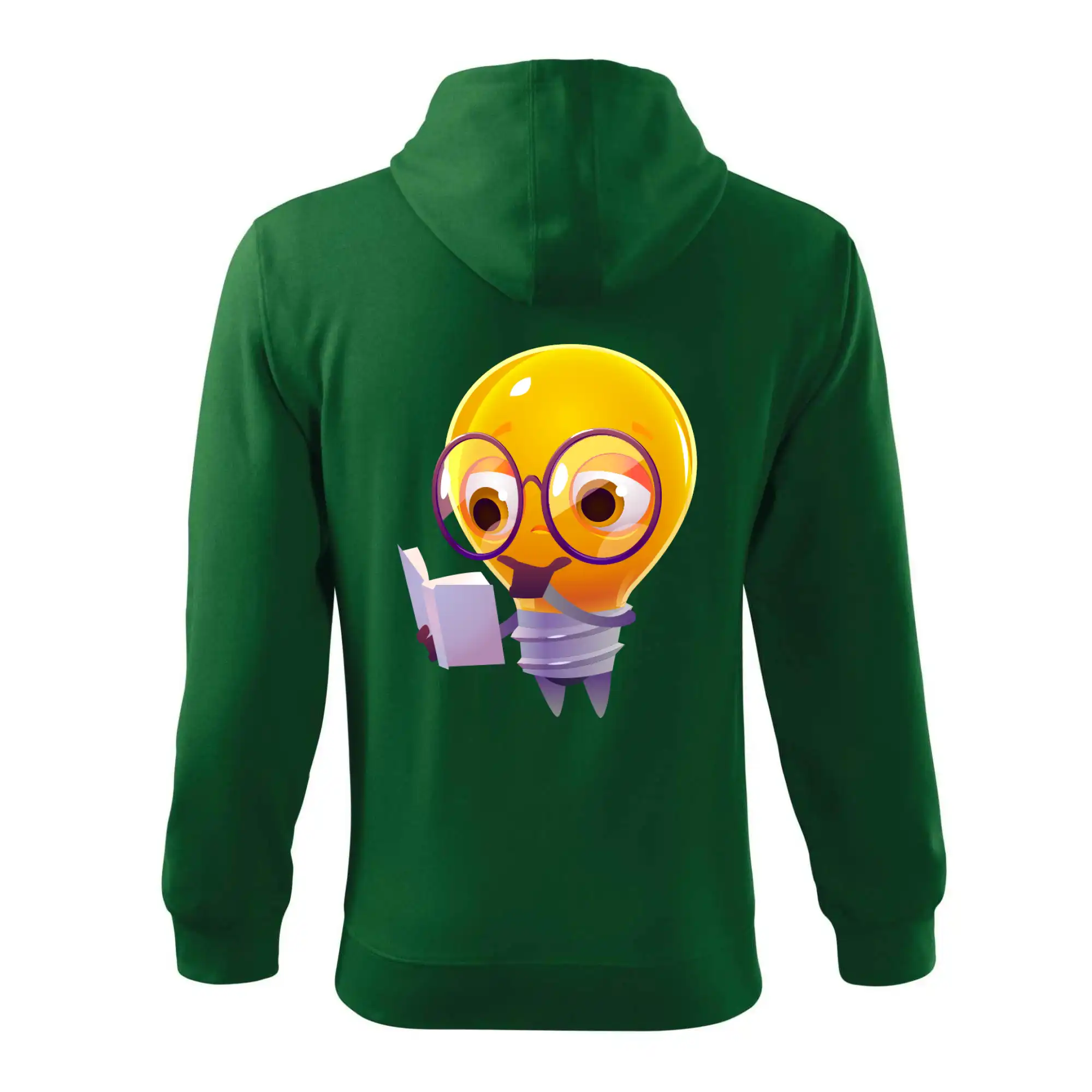 Žárovka přemýšlí nad knihou