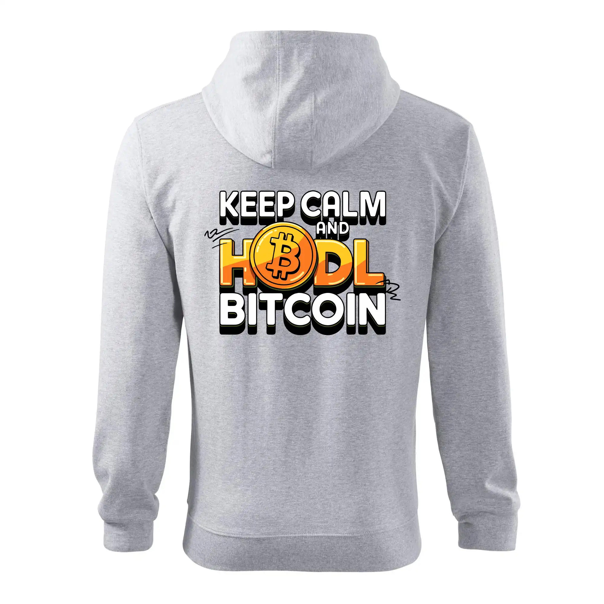 3D nápis Keep Calm and HODL Bitcoin
