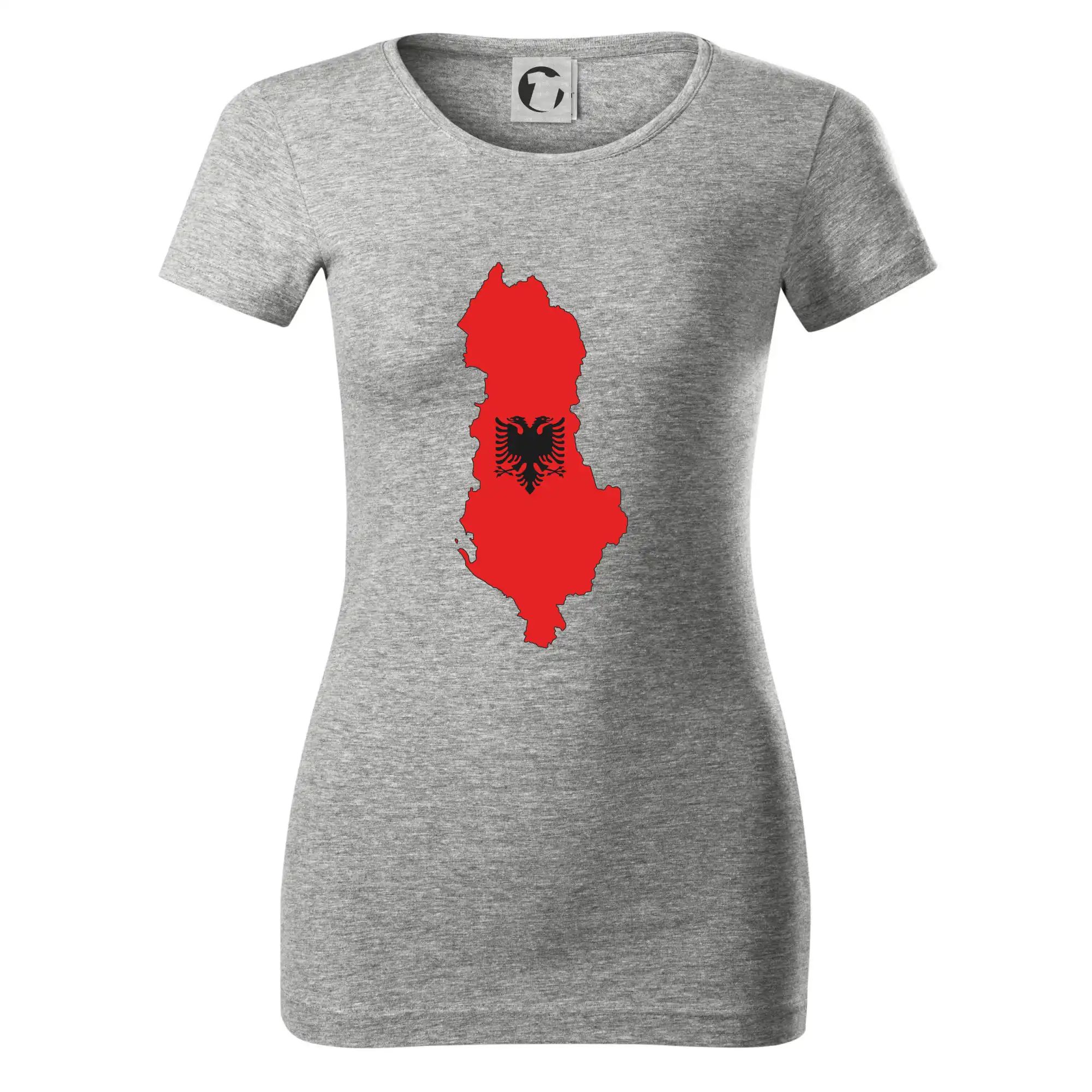 Albánie mapa a znak
