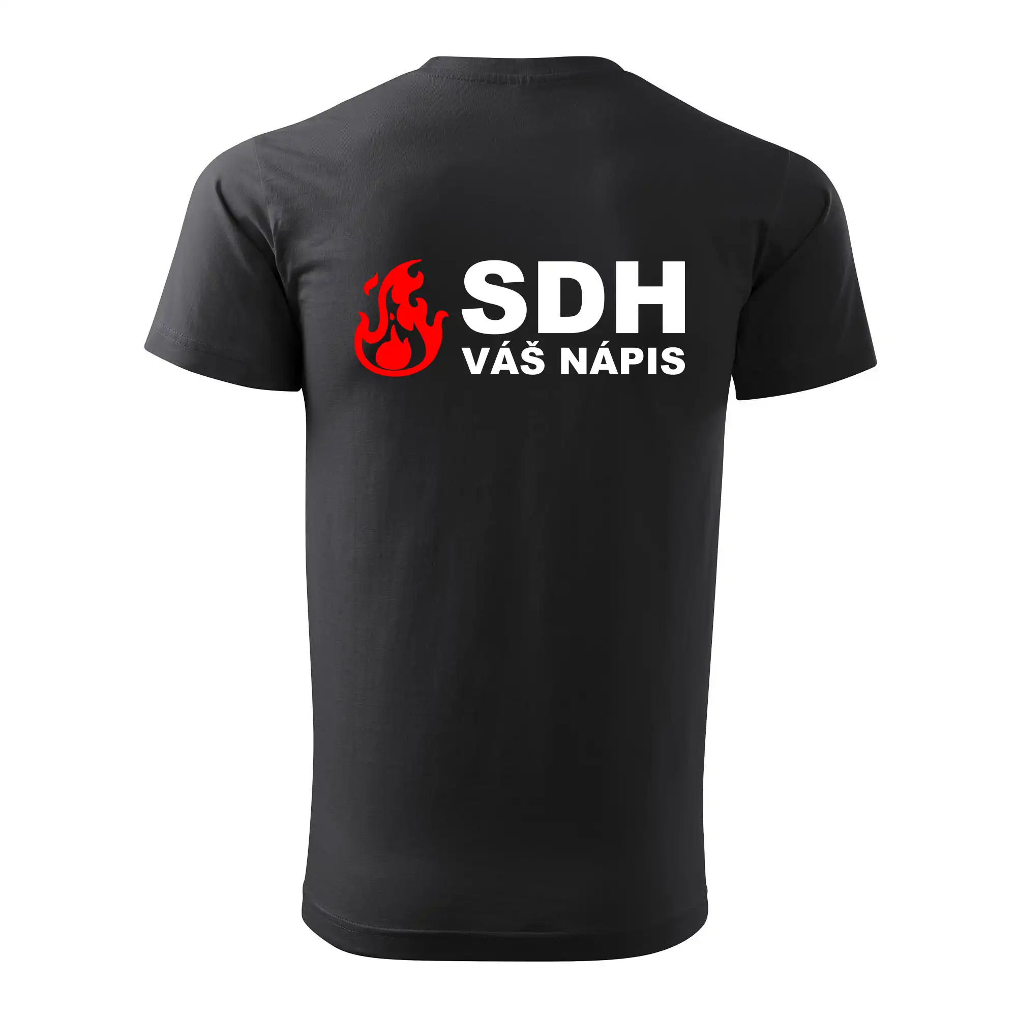 SDH nápis (oheň, název sboru - vlastní nápis)