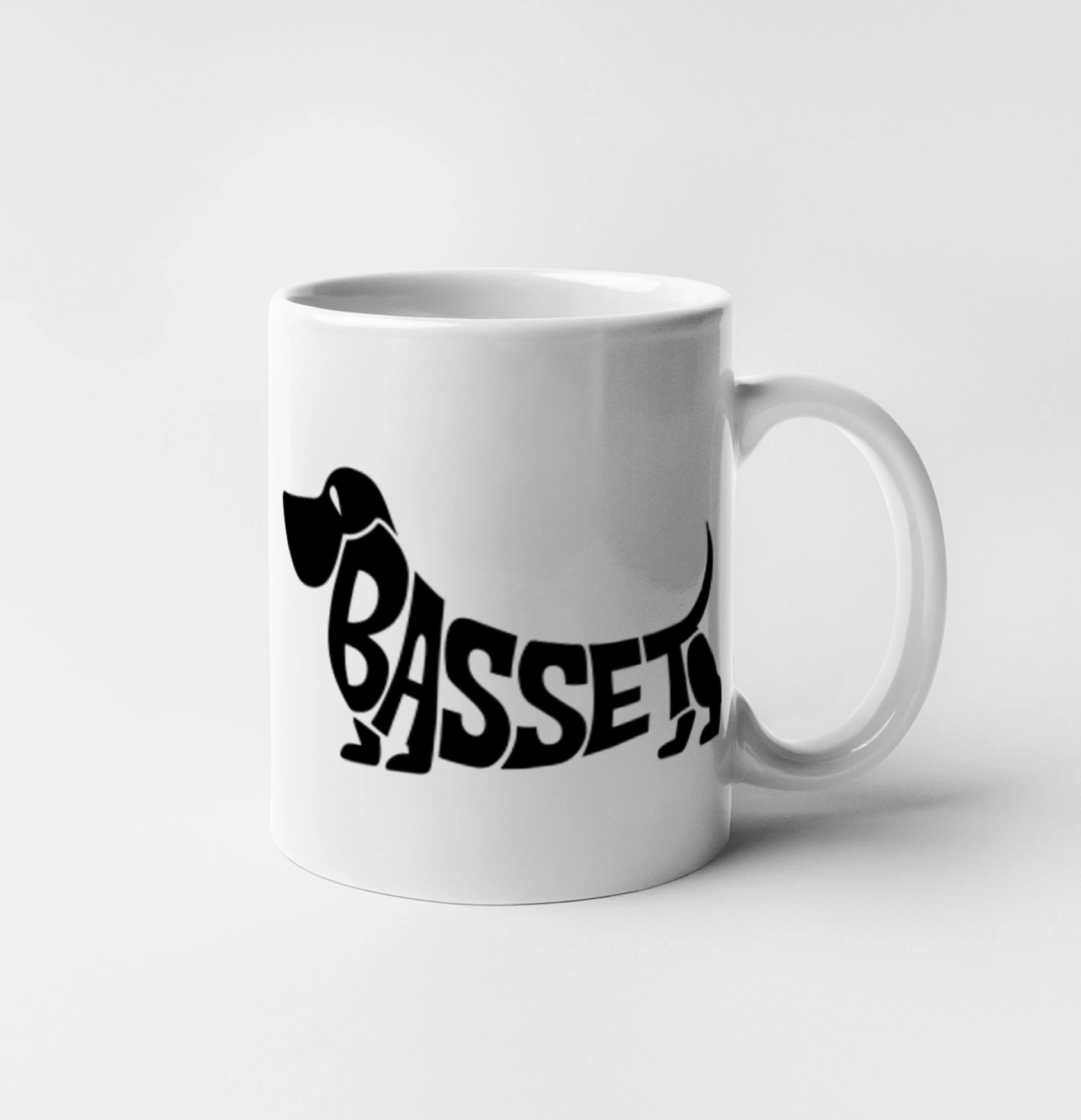 Basset nápis v těle