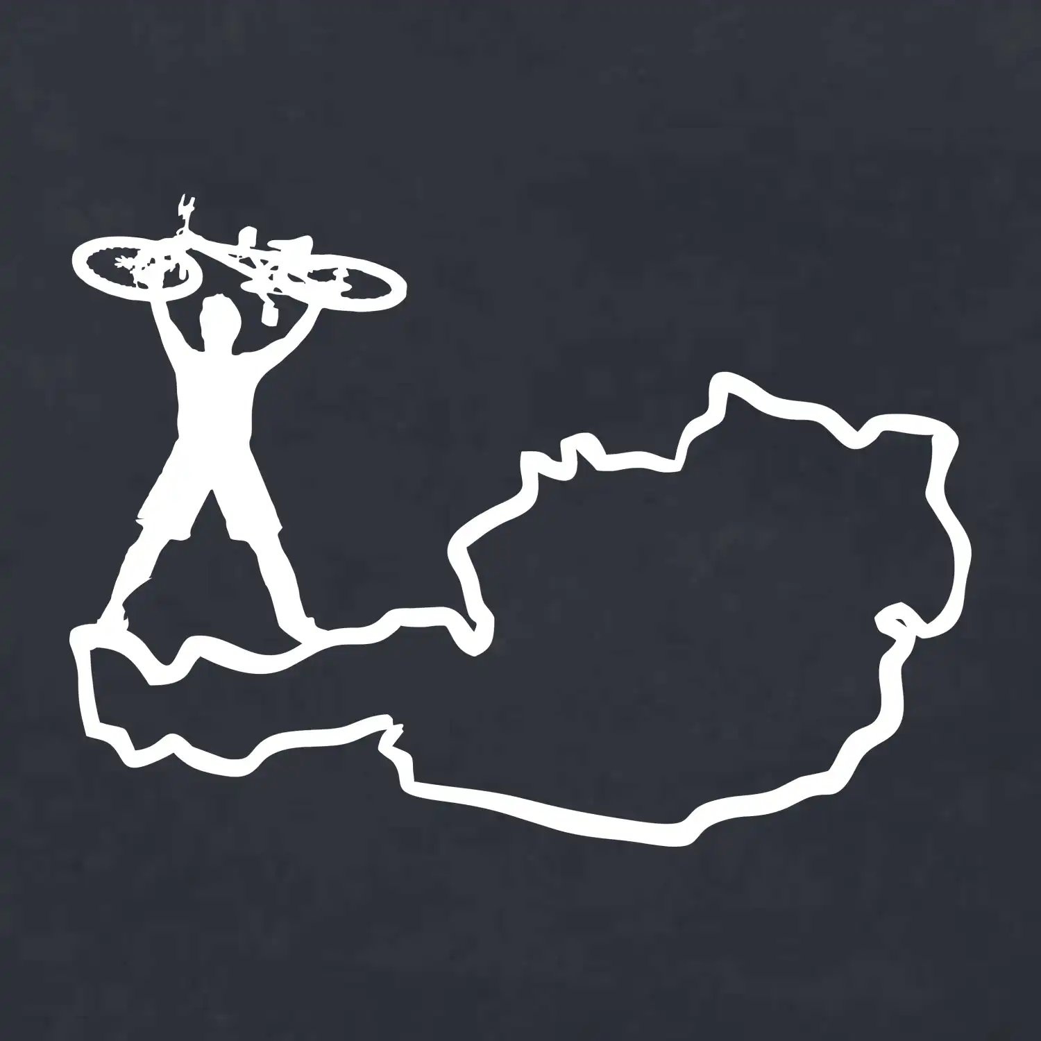 Cyklista - Mapa Rakouska