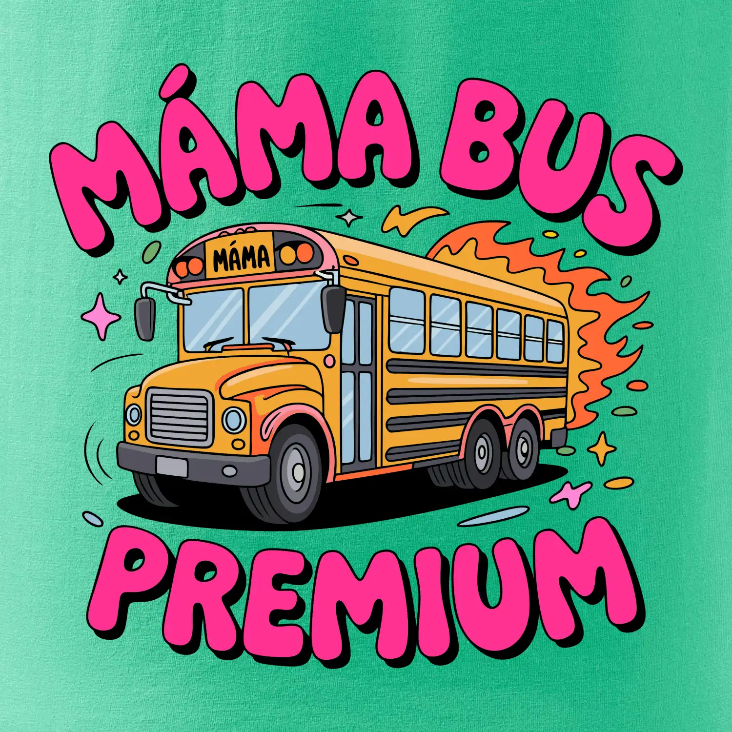 Kreslený Máma bus premium