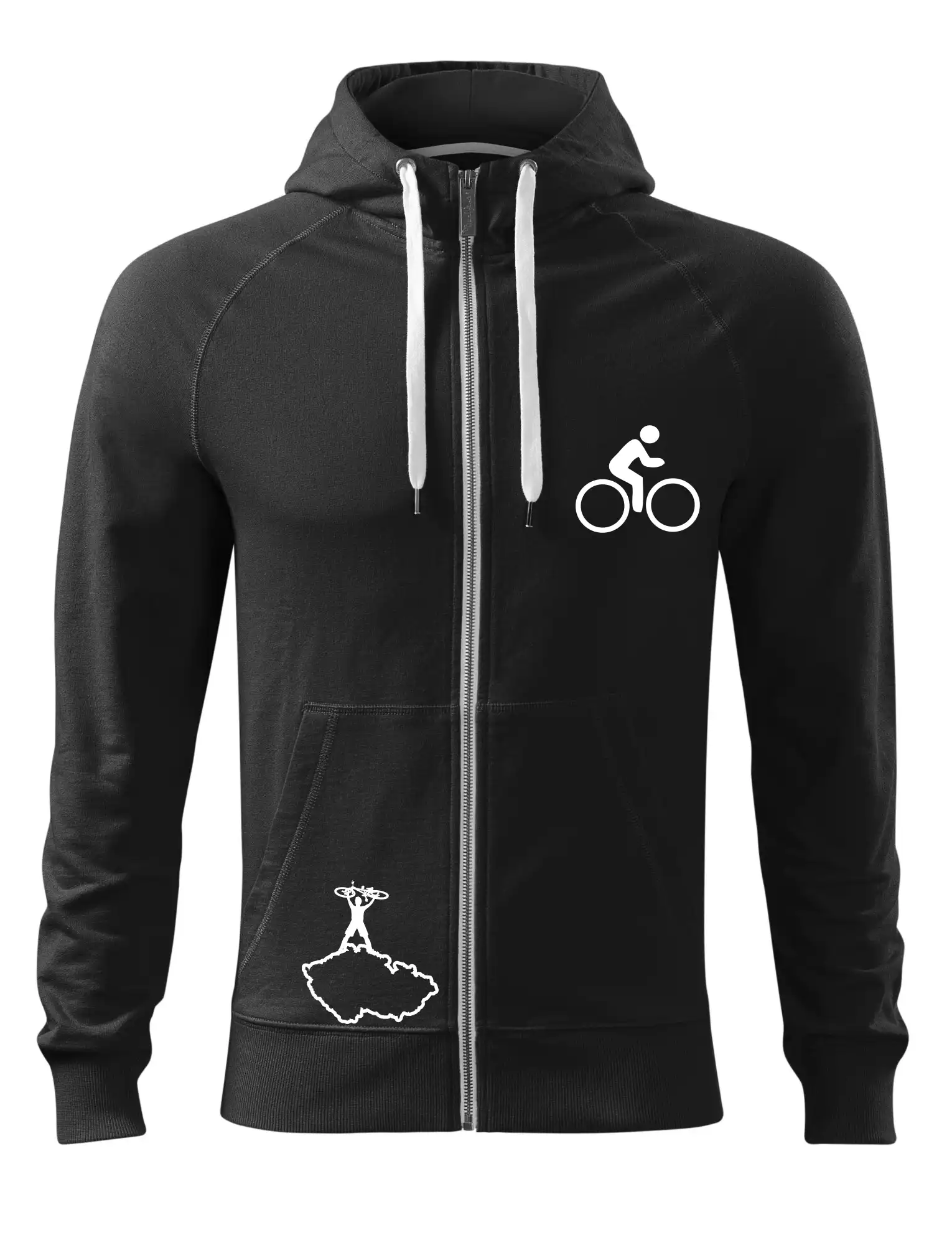 Mapa ČR + kolo na prsu