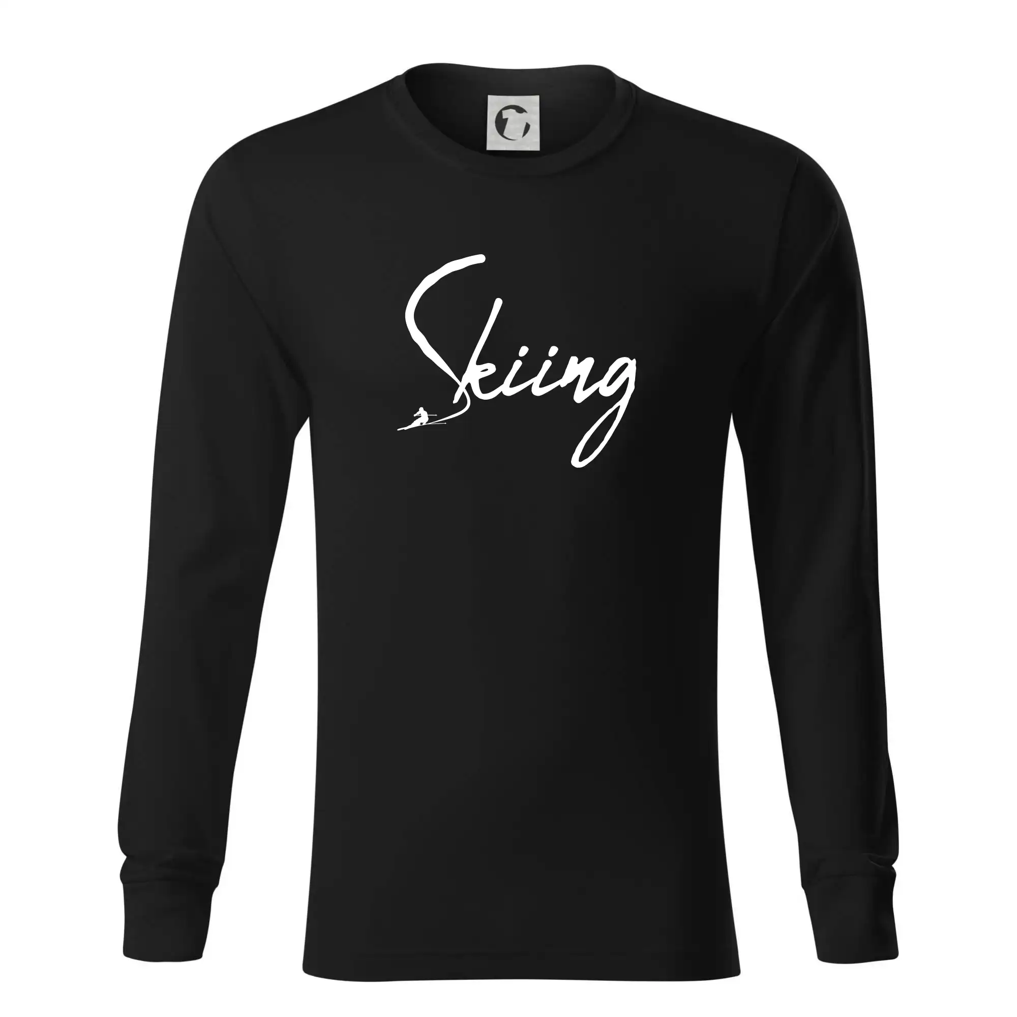 Skiing nápis lyžař