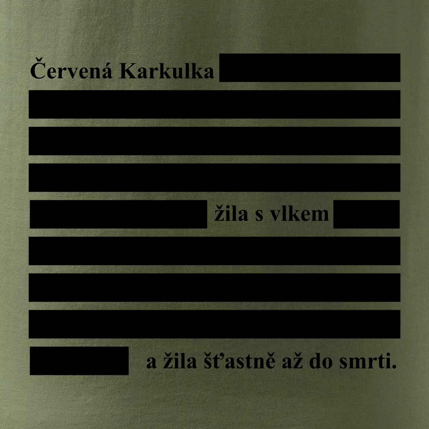 Červená karkulka žila s vlkem