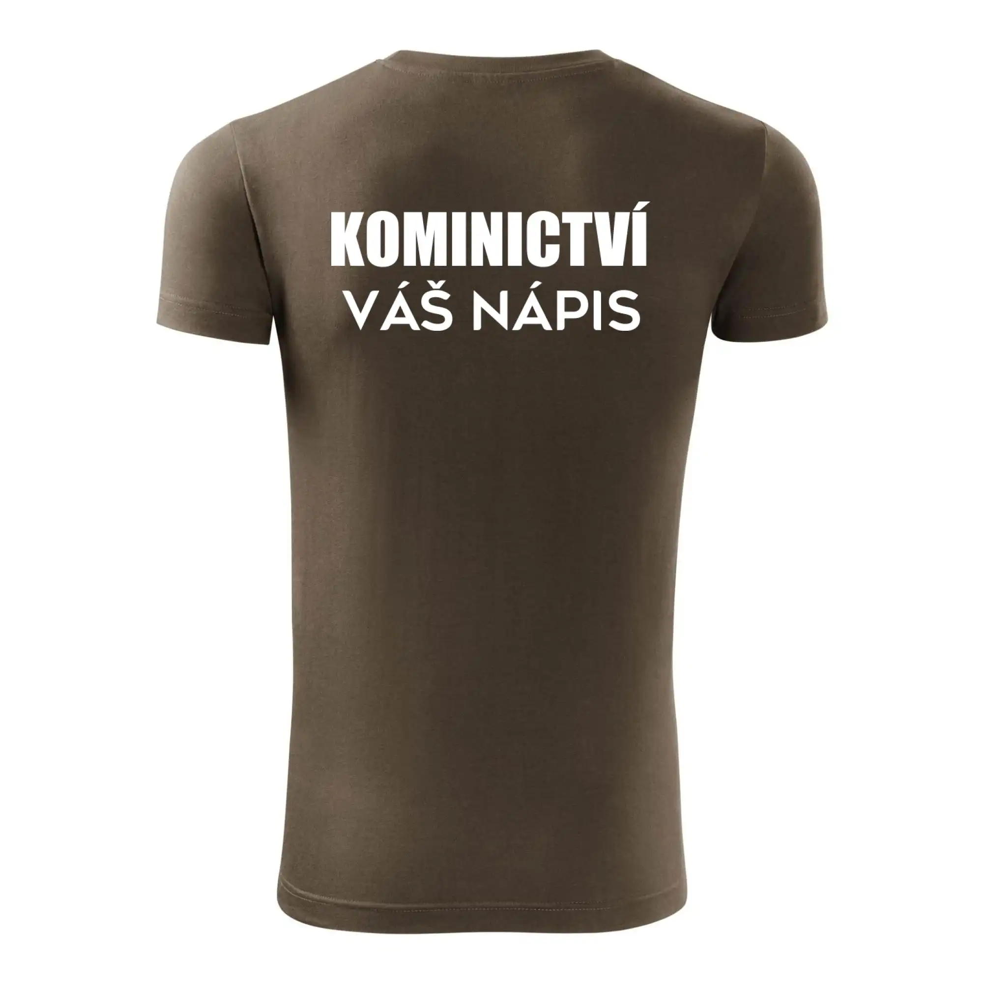 Kominík logo + nápis na zádech