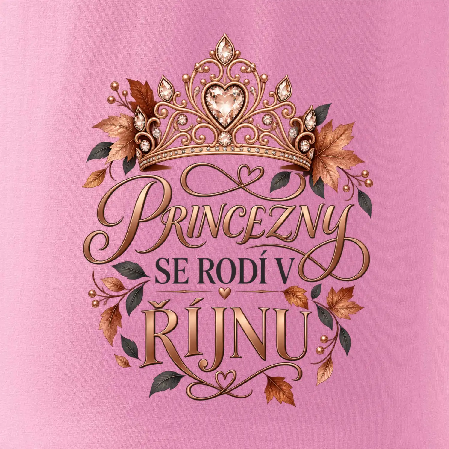 Princezny se rodí v říjnu - královská koruna