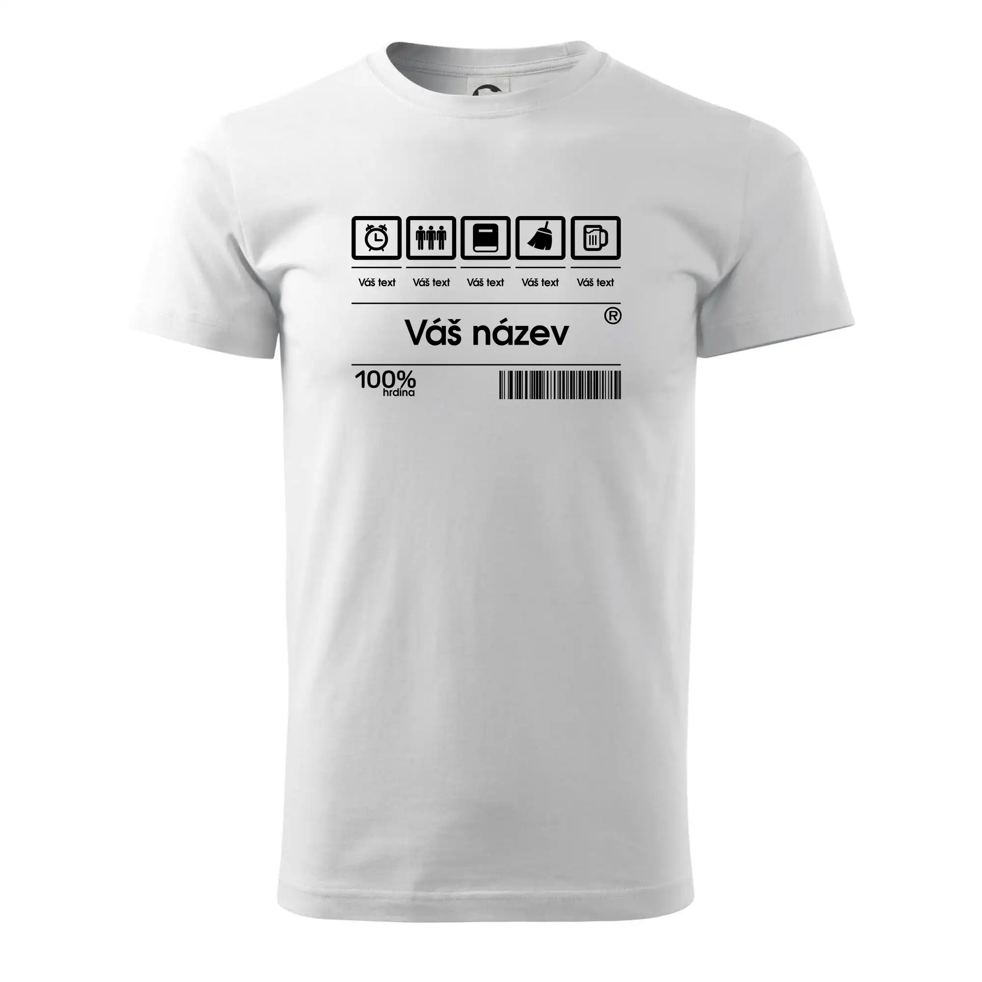 Čárový kód - Vlastní text