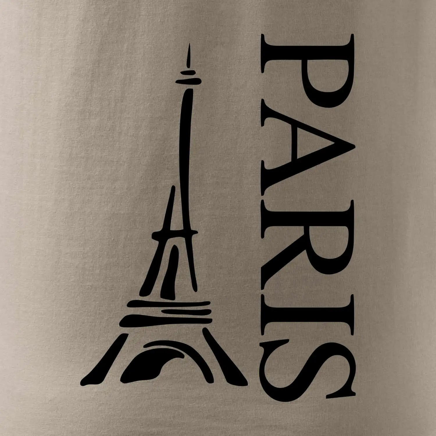 Paris nápis Eiffelovka na výšku