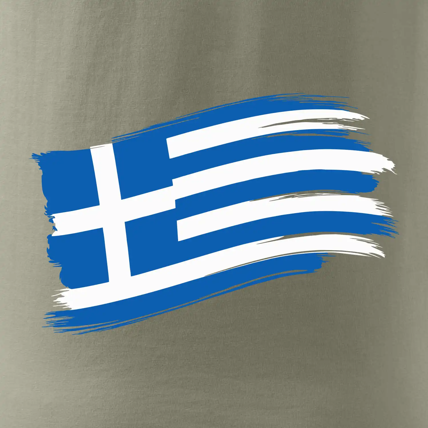 Řecko vlajka - štětkou
