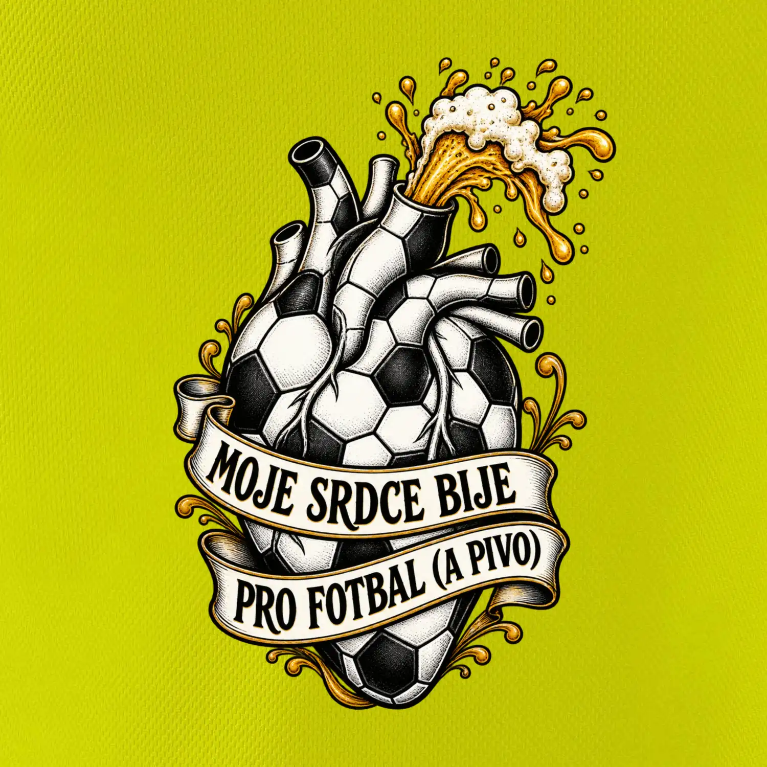 Moje srdce bije pro fotbal a pivo
