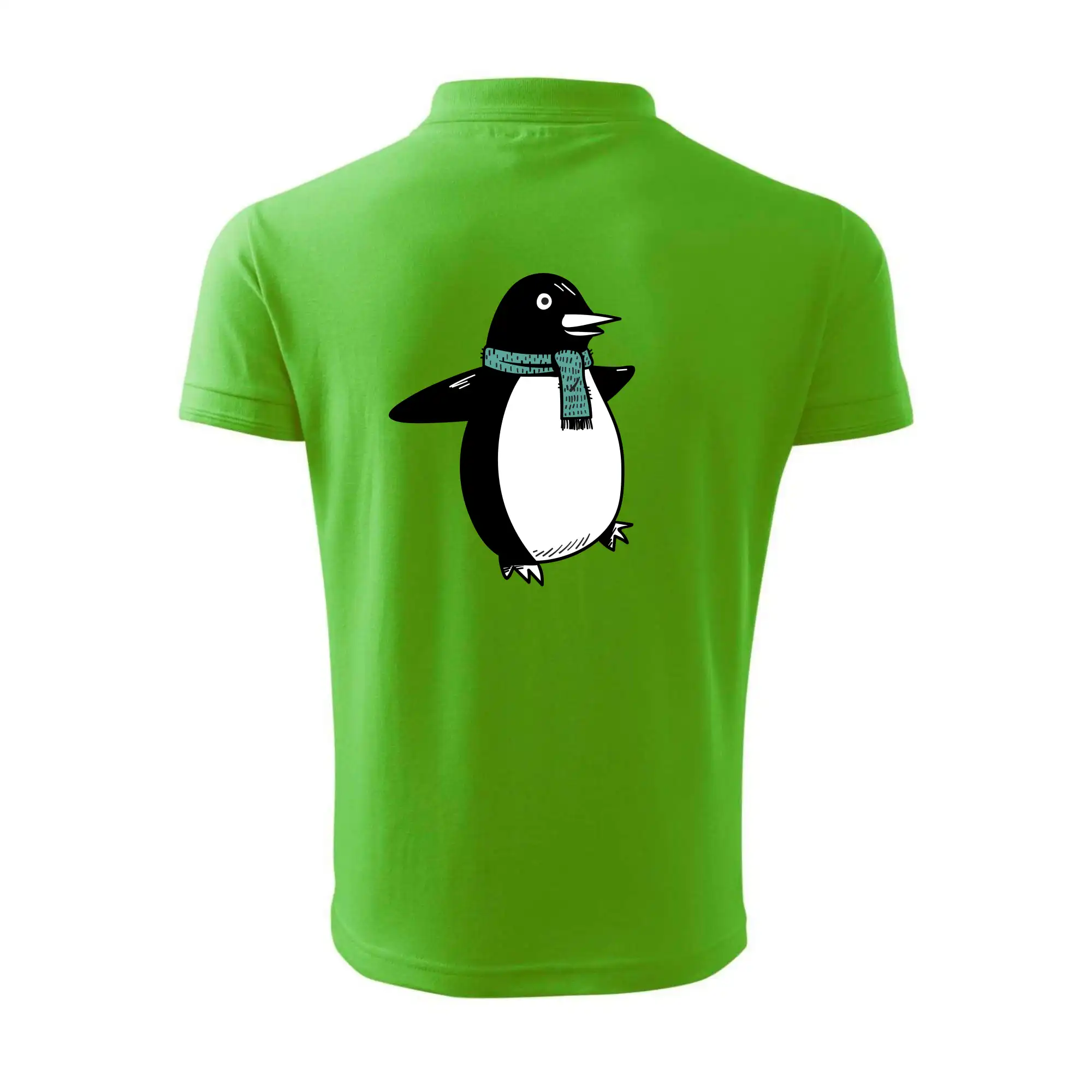 Tučňák se zelenou šálou