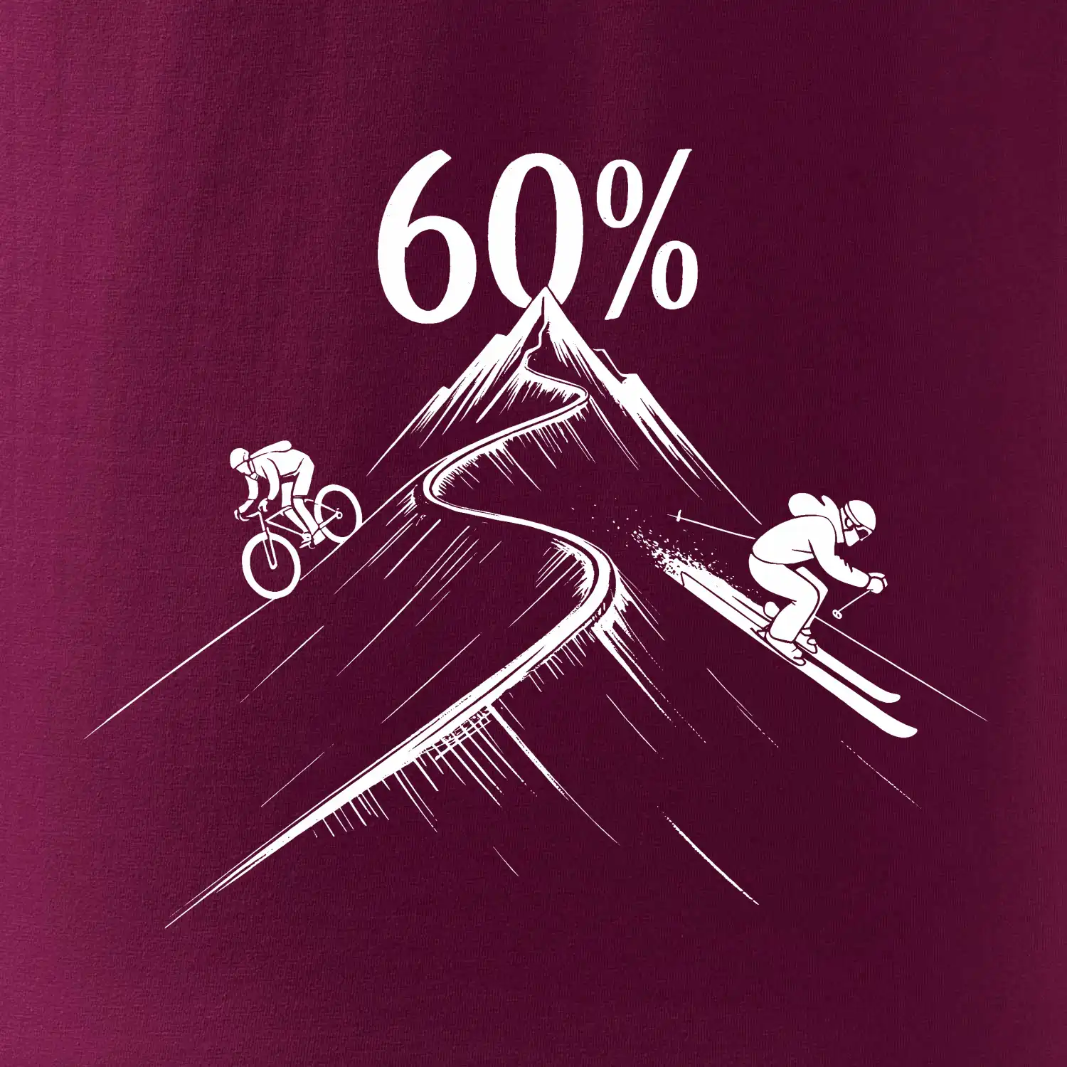 Narozeniny cyklista a lyžař 60