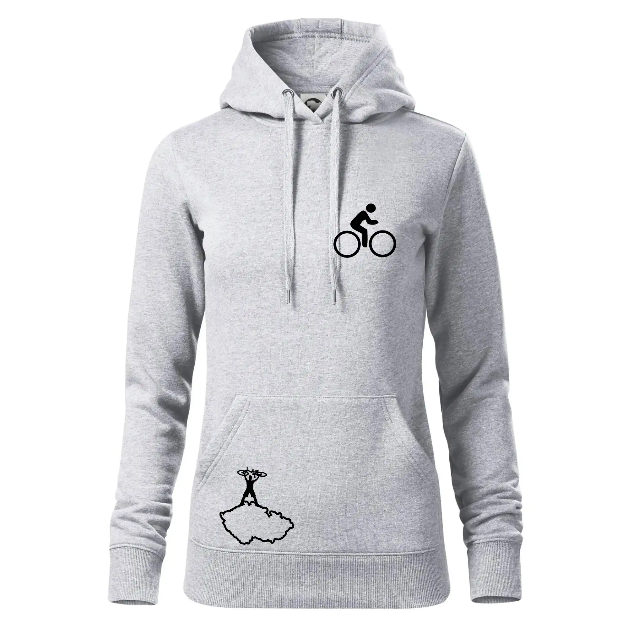 Mapa ČR + kolo na prsu