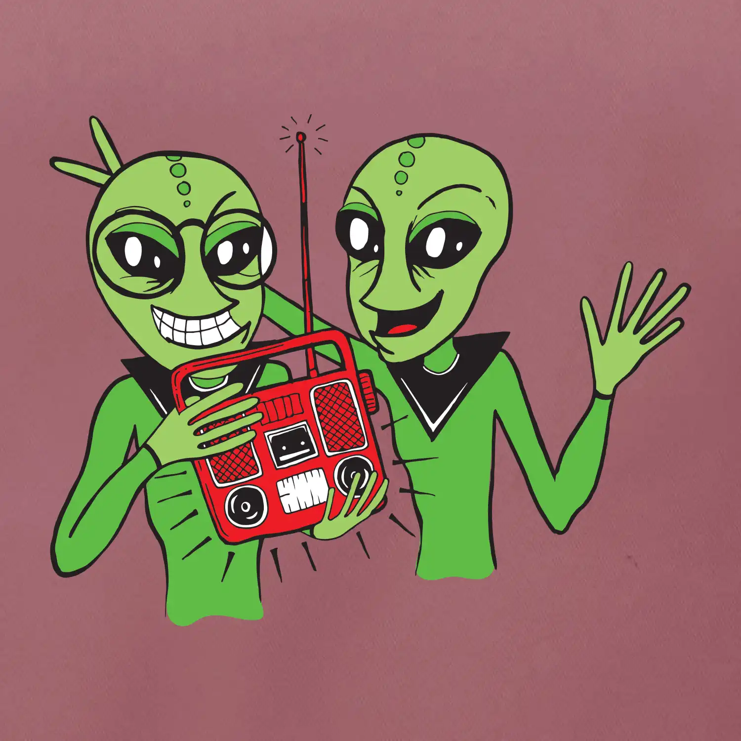 Ufo a rádio (Pecka design)