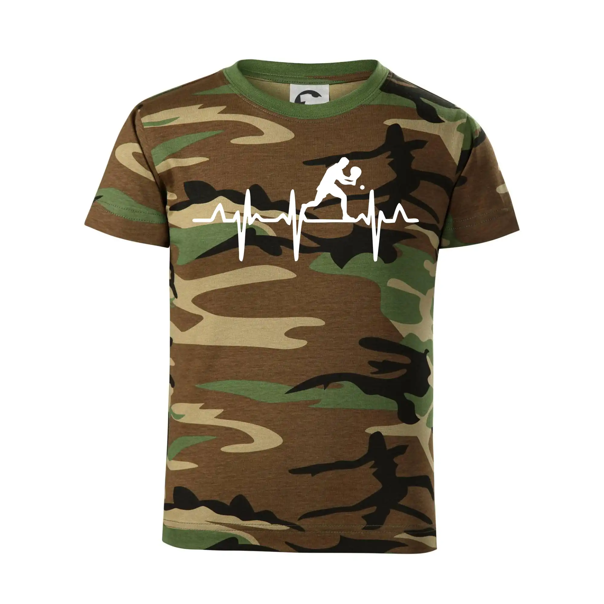 EKG stolní tenista stojící