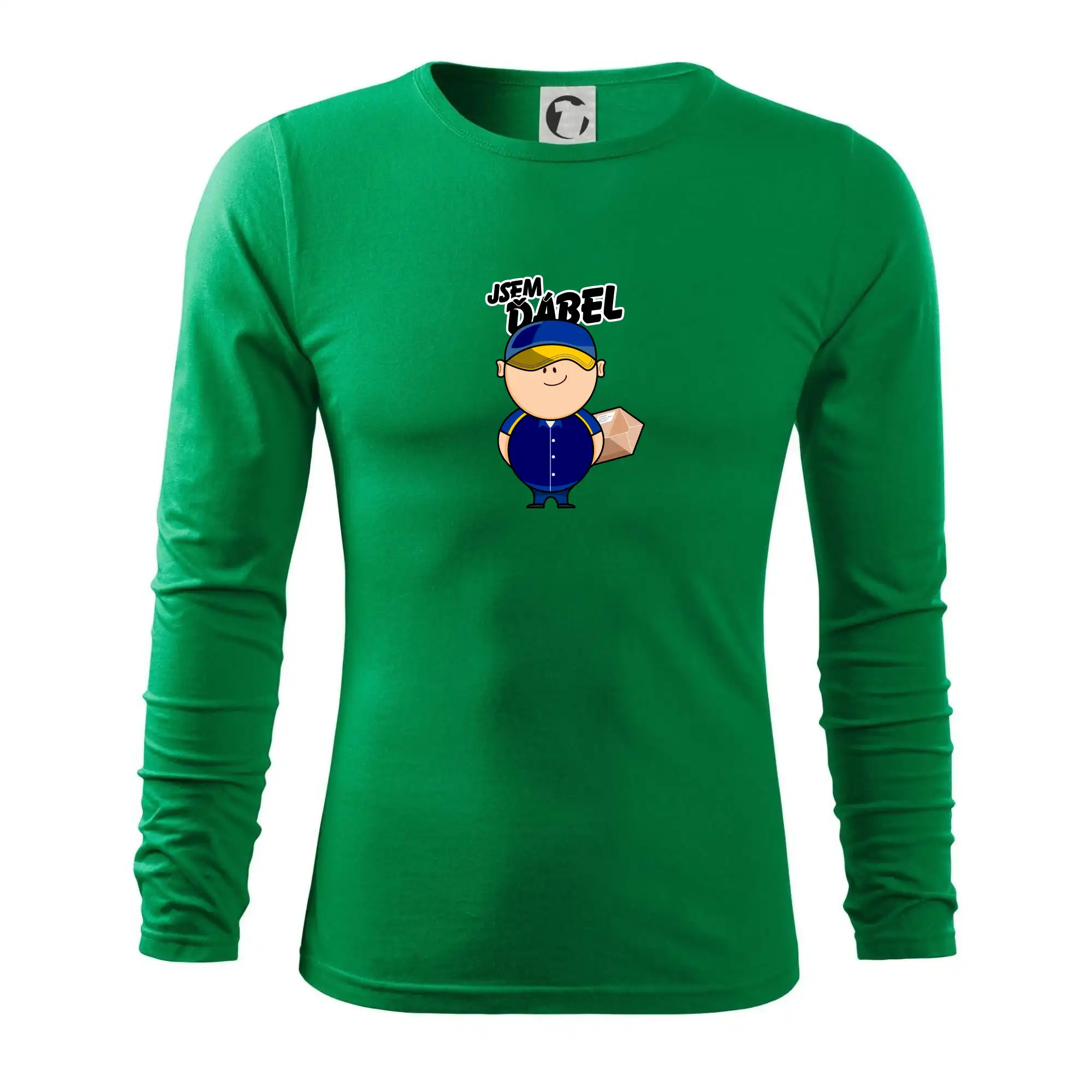 Jsem ďábel doručovatel modro žlutý