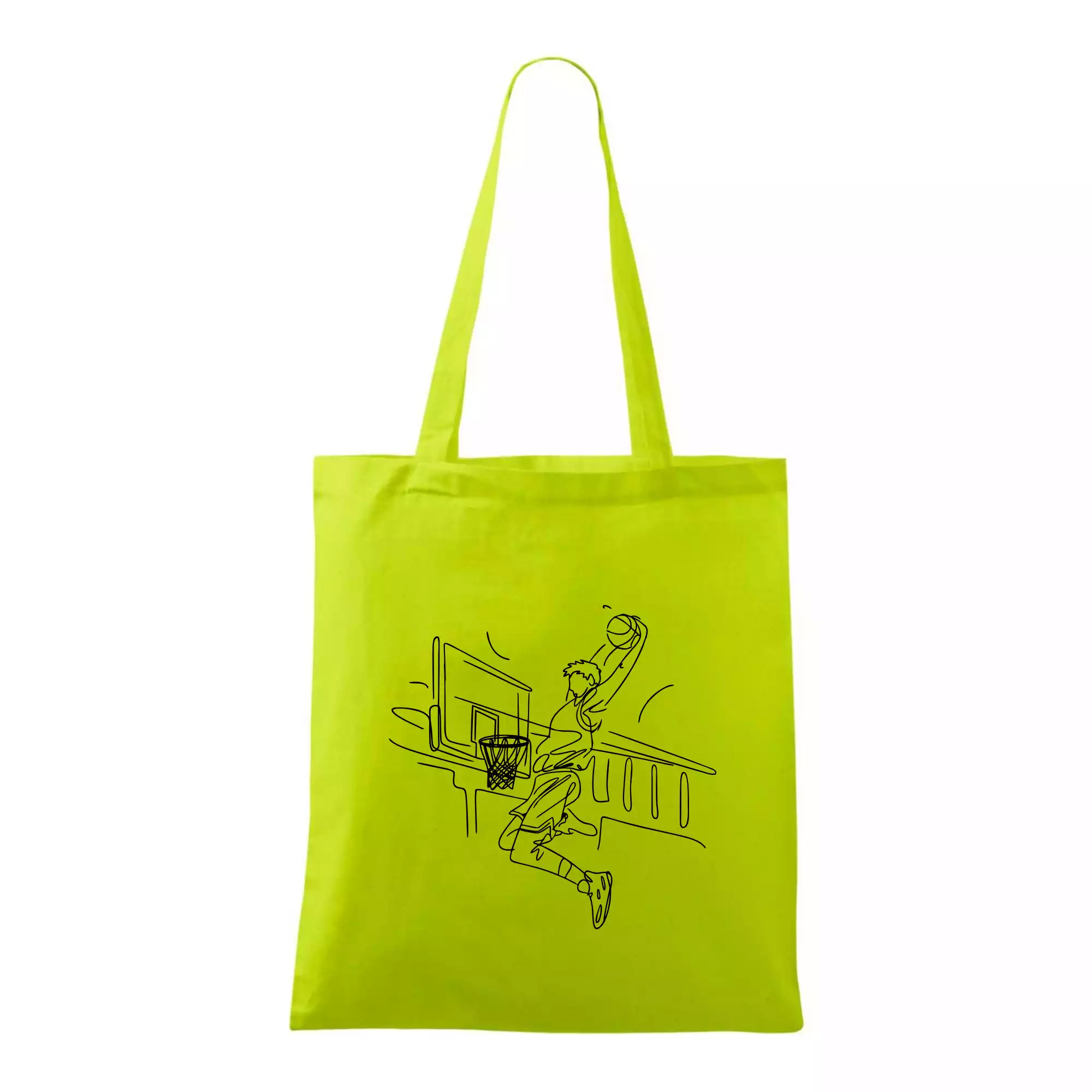 Basketbalista jedním tahem - výskok