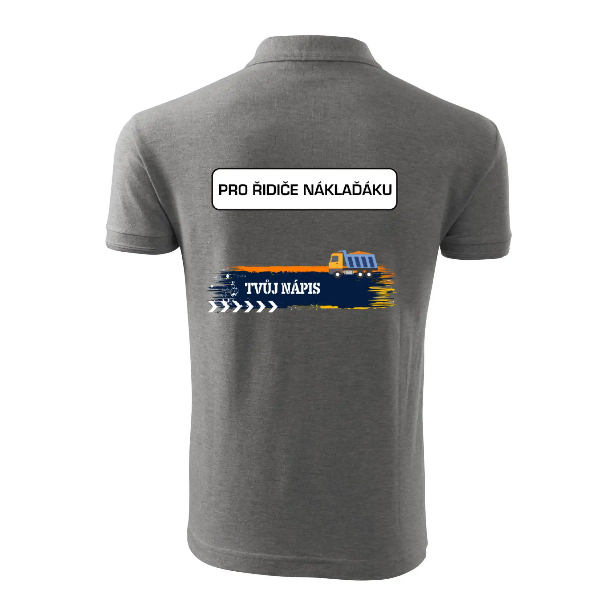 Stavba - vlastní nápis - náklaďák