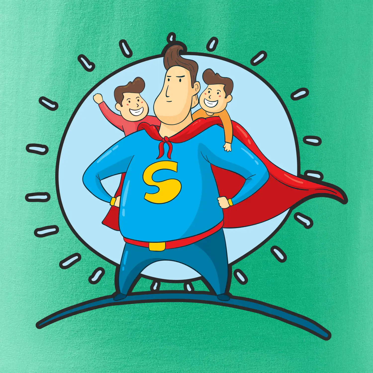 Táta superman - kluk a kluk