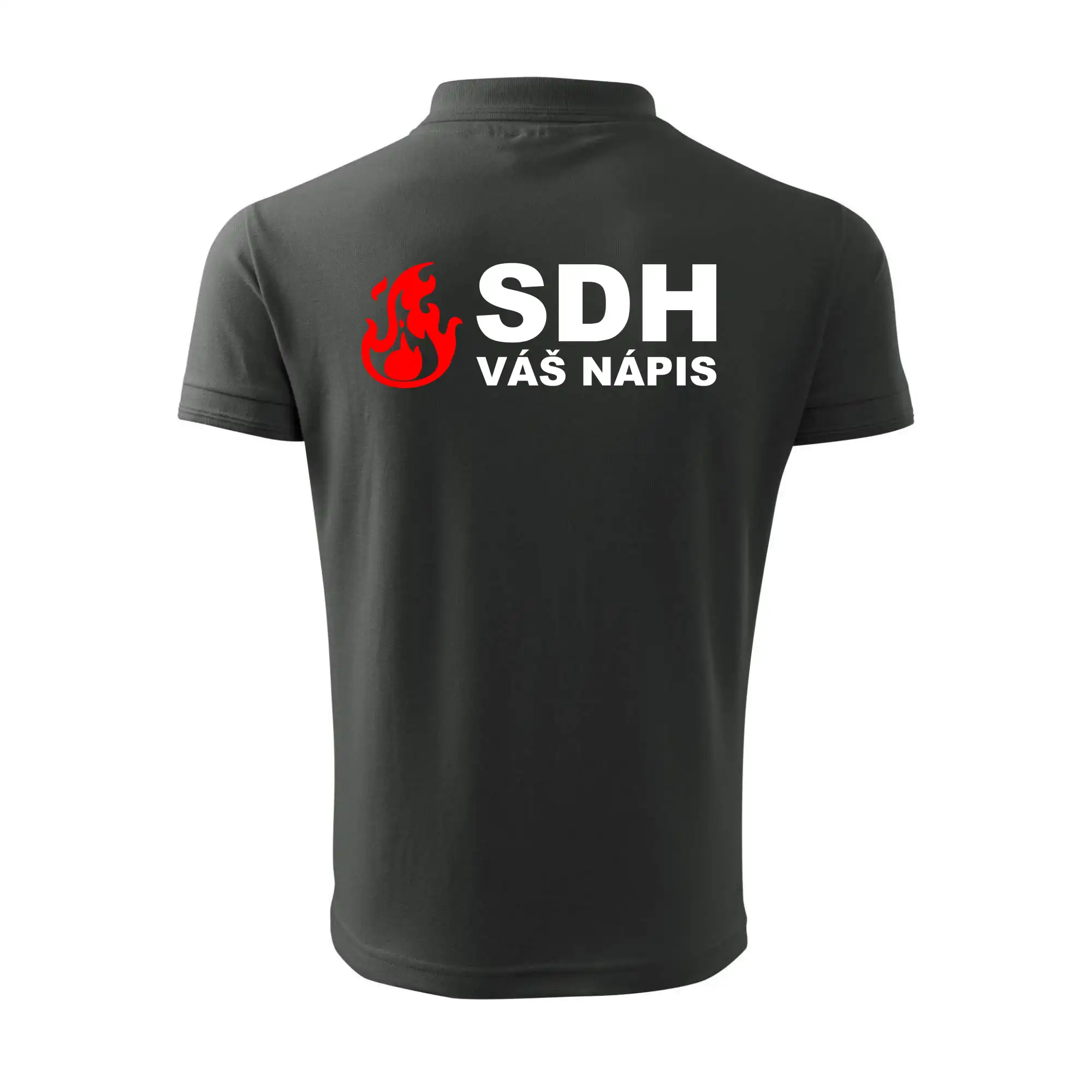 SDH nápis (oheň, firesport, název sboru - vlastní nápis)