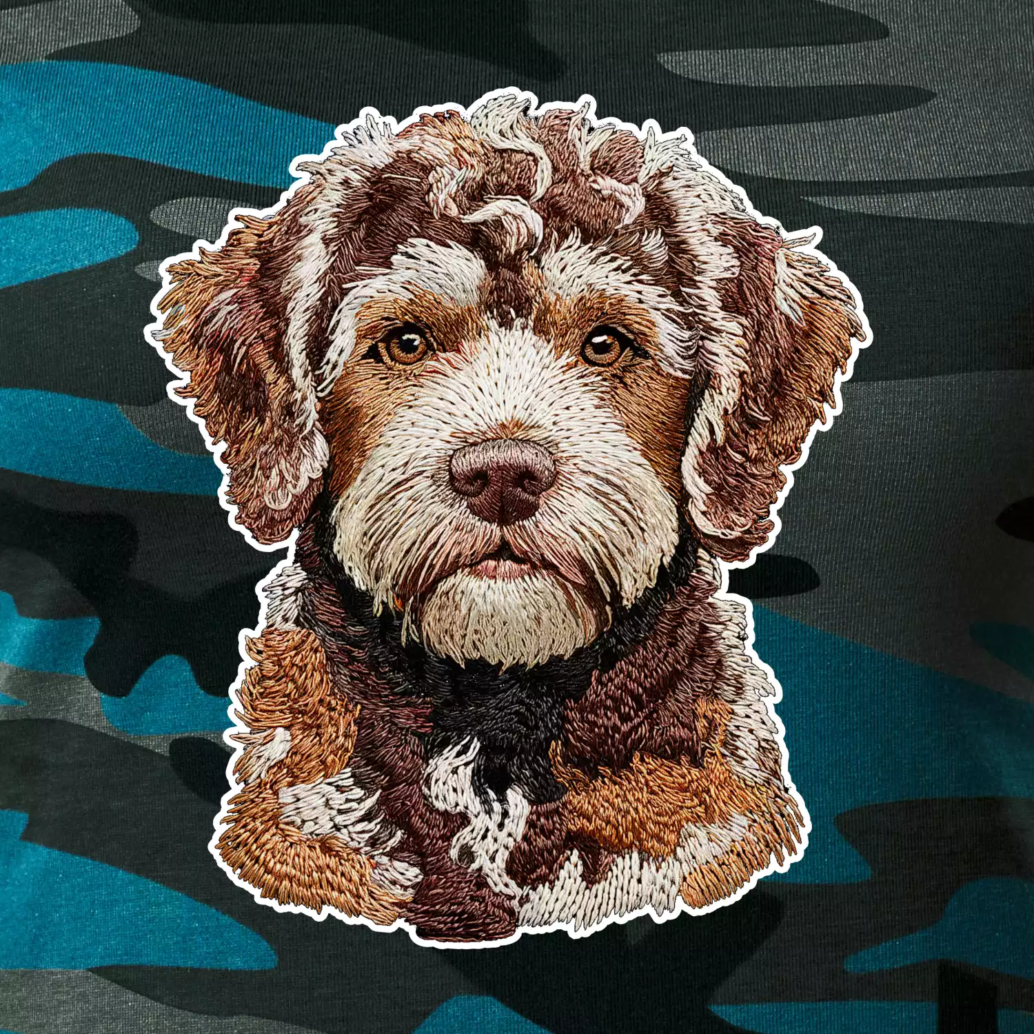 Lagotto romagnolo vyšívaná hlava