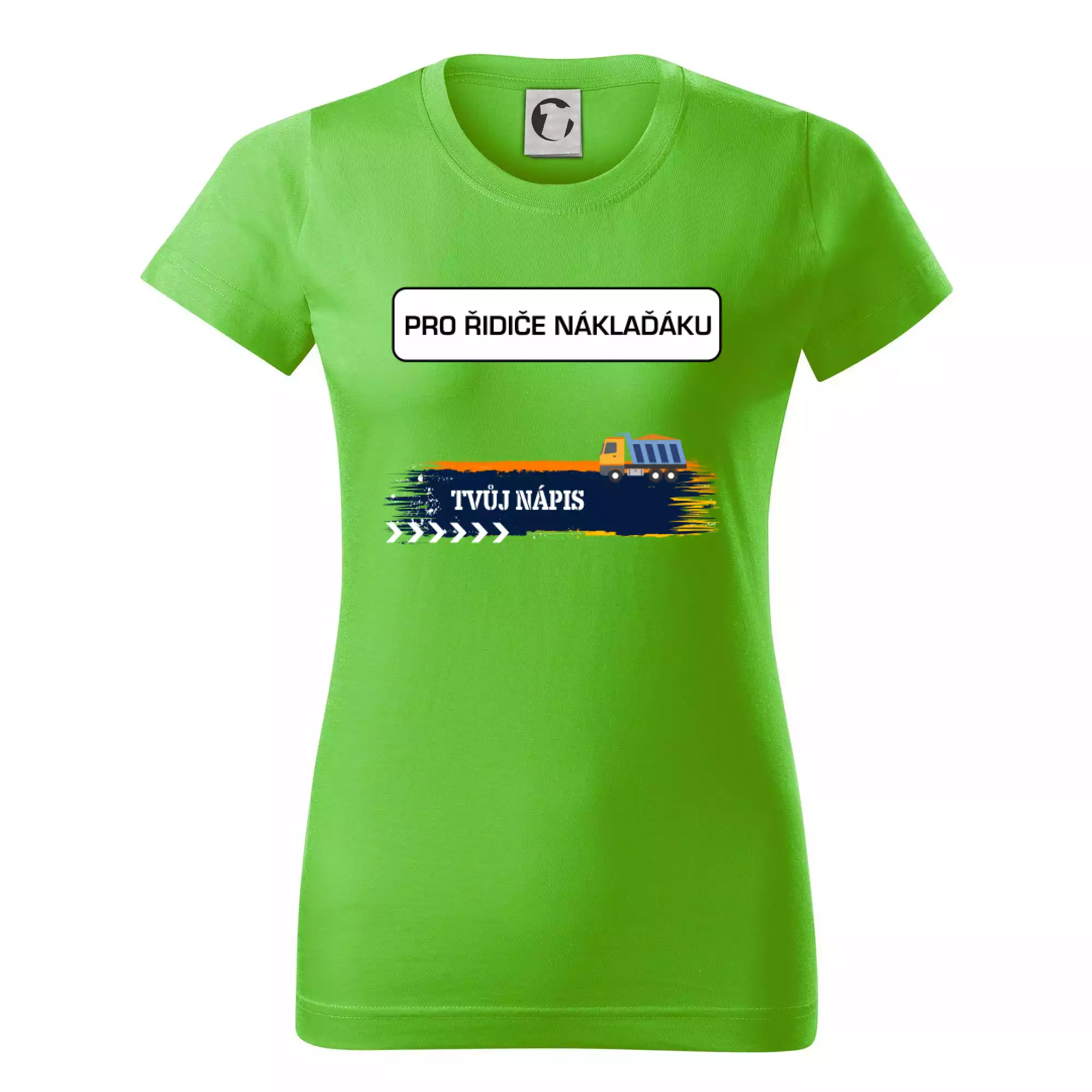 Stavba - vlastní nápis - náklaďák