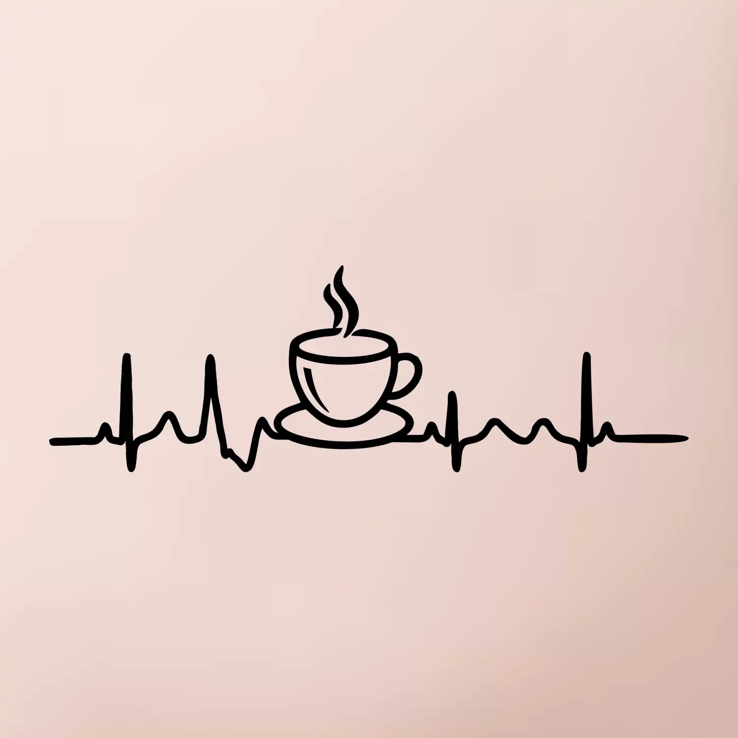 EKG hrnek kávy