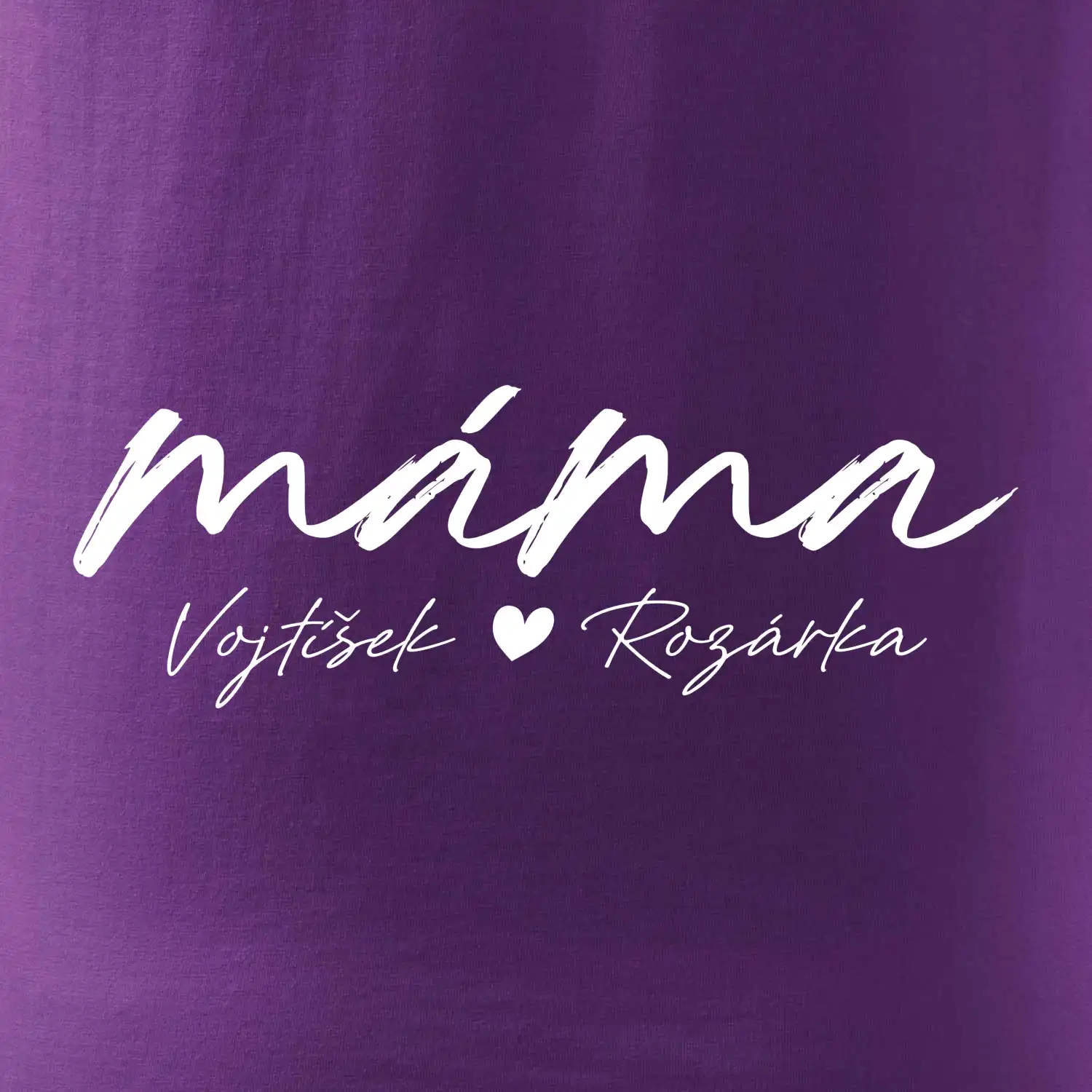 Triko máma psací se jmény dětí