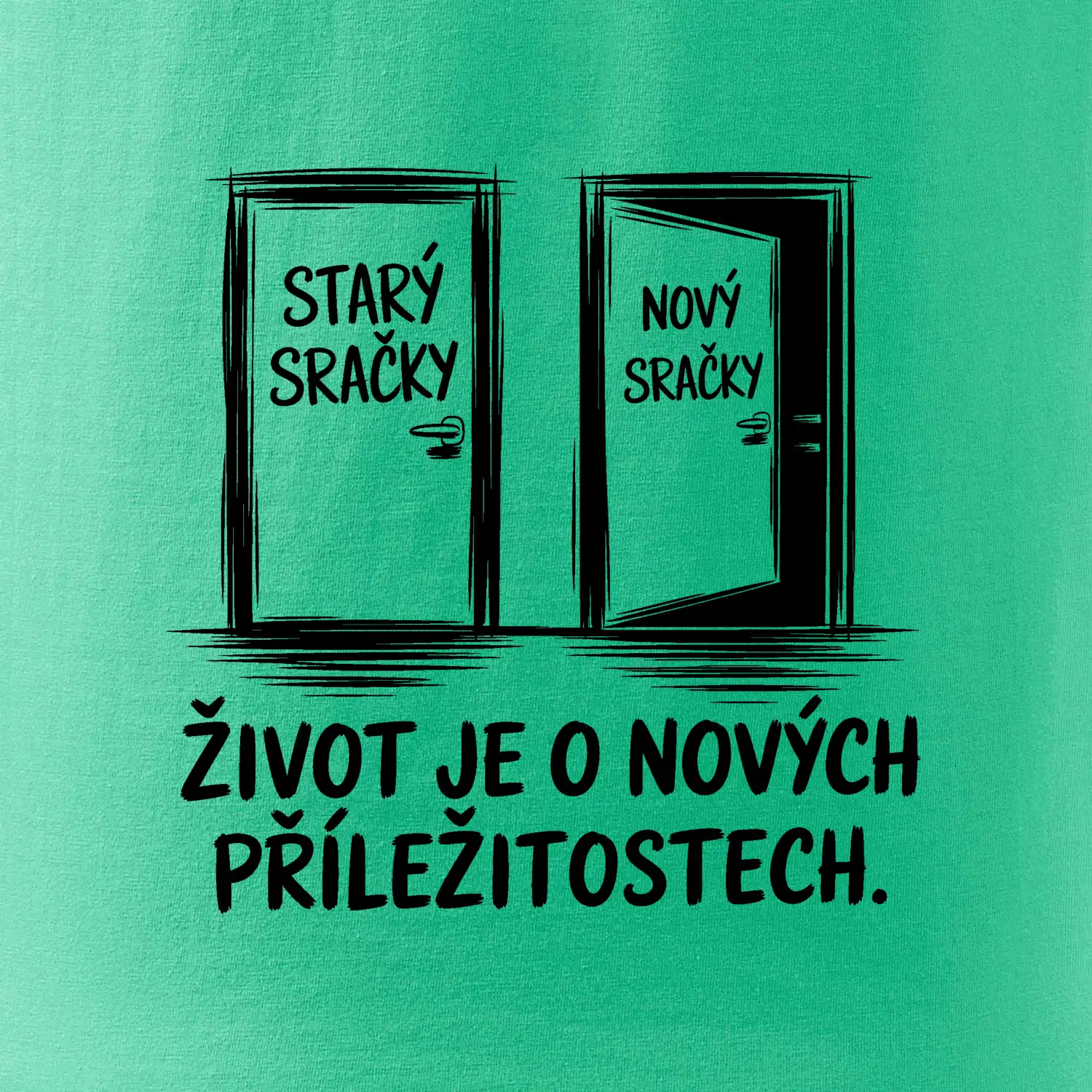 Dveře  - starý sračky - nový sračky