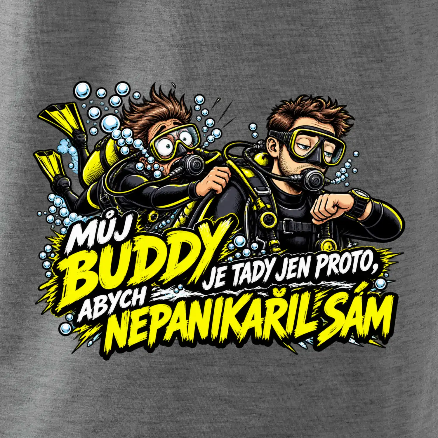 Můj buddy a panika pod vodou