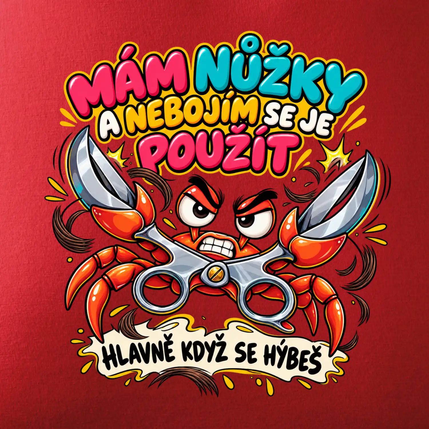 Mám nůžky a nebojím se je použít