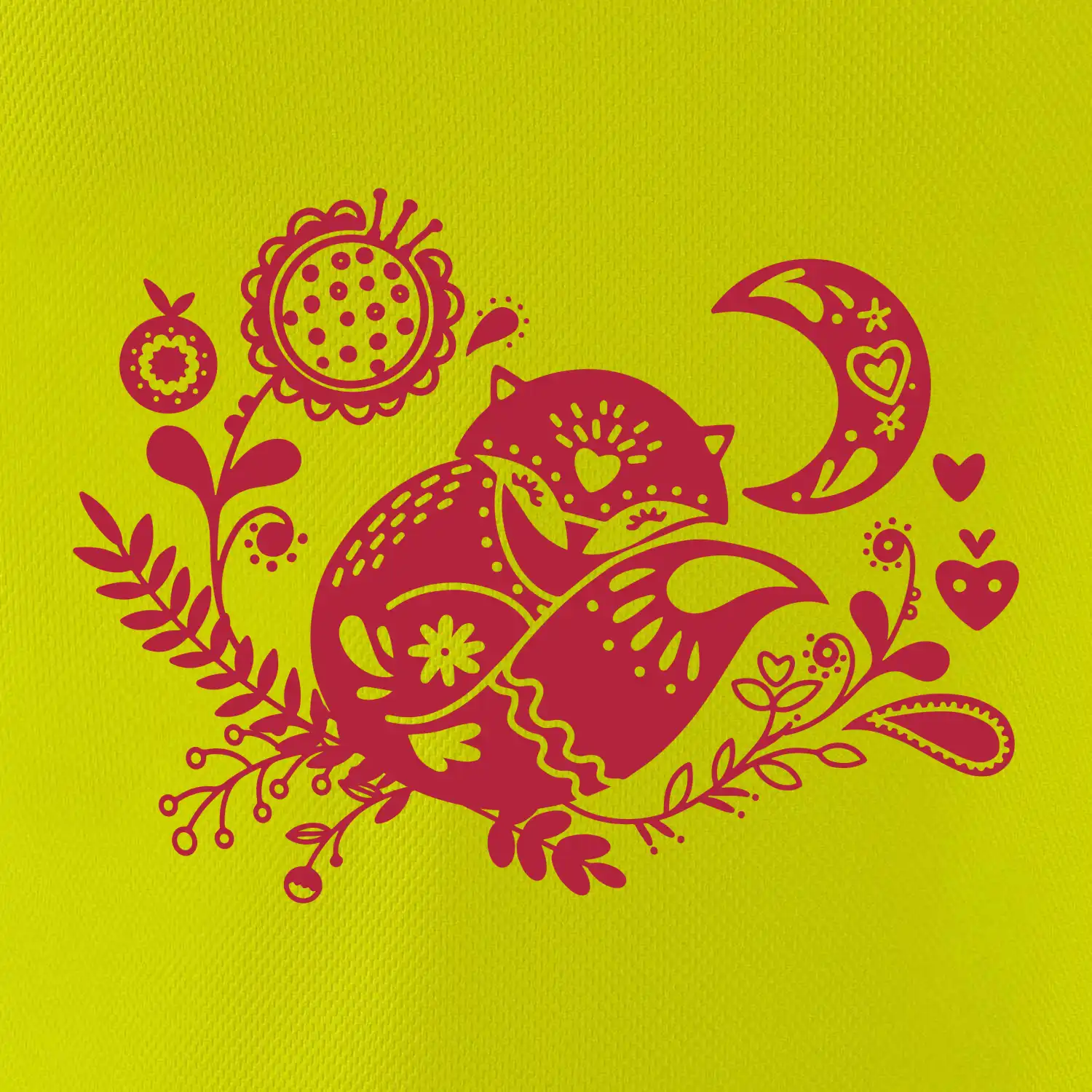 Folklor - liška spící