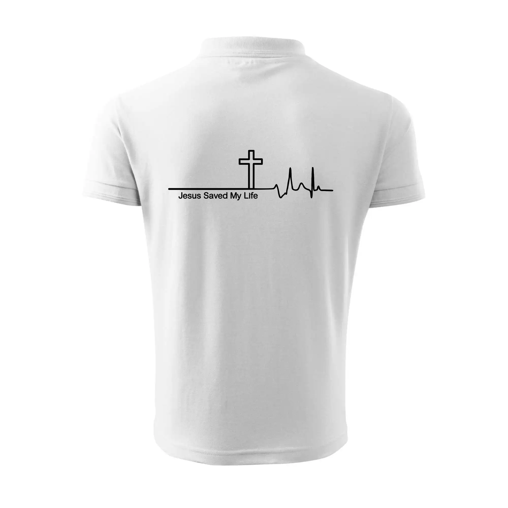 Jesus Saved My Life kříž ekg