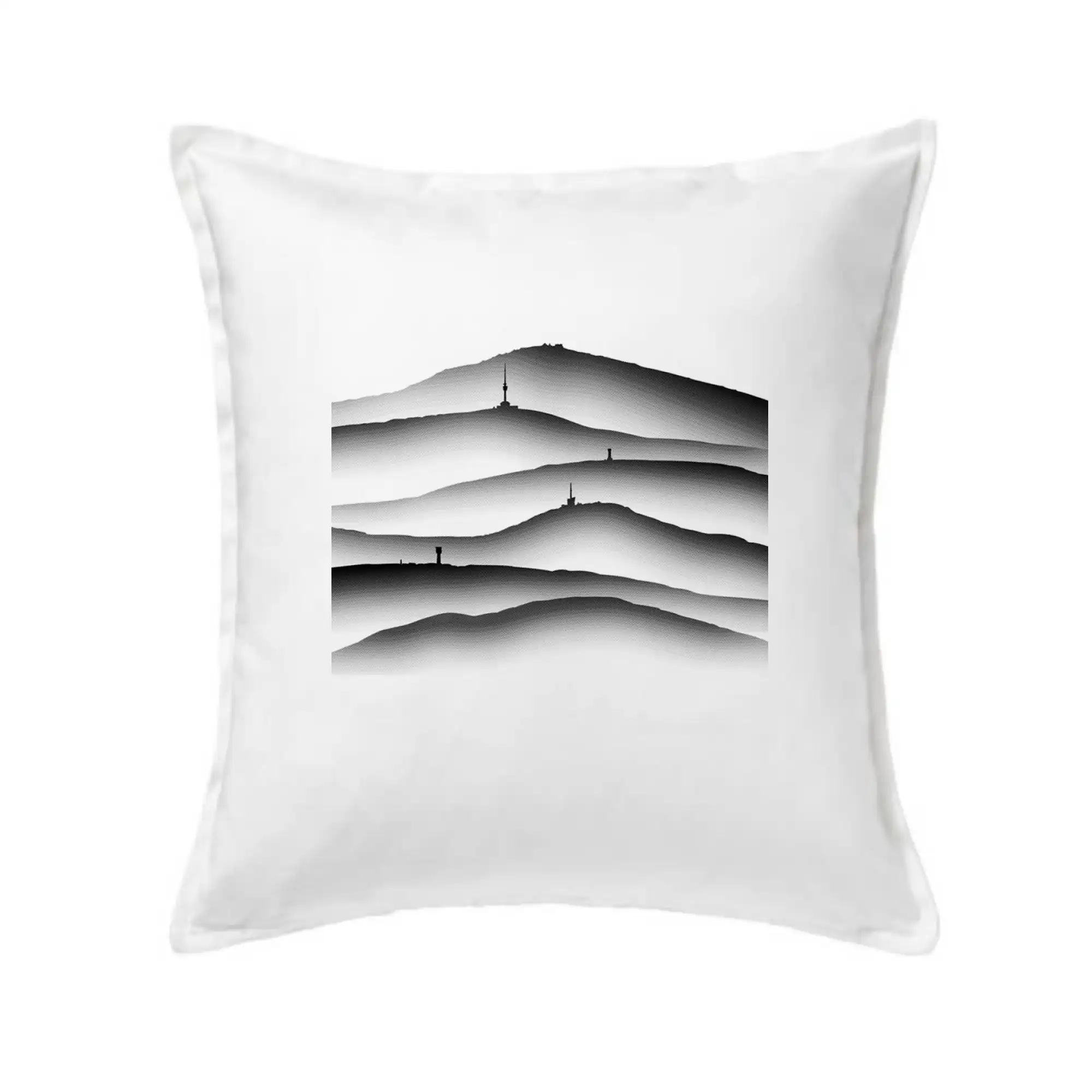 Stínované siluety Českých hor