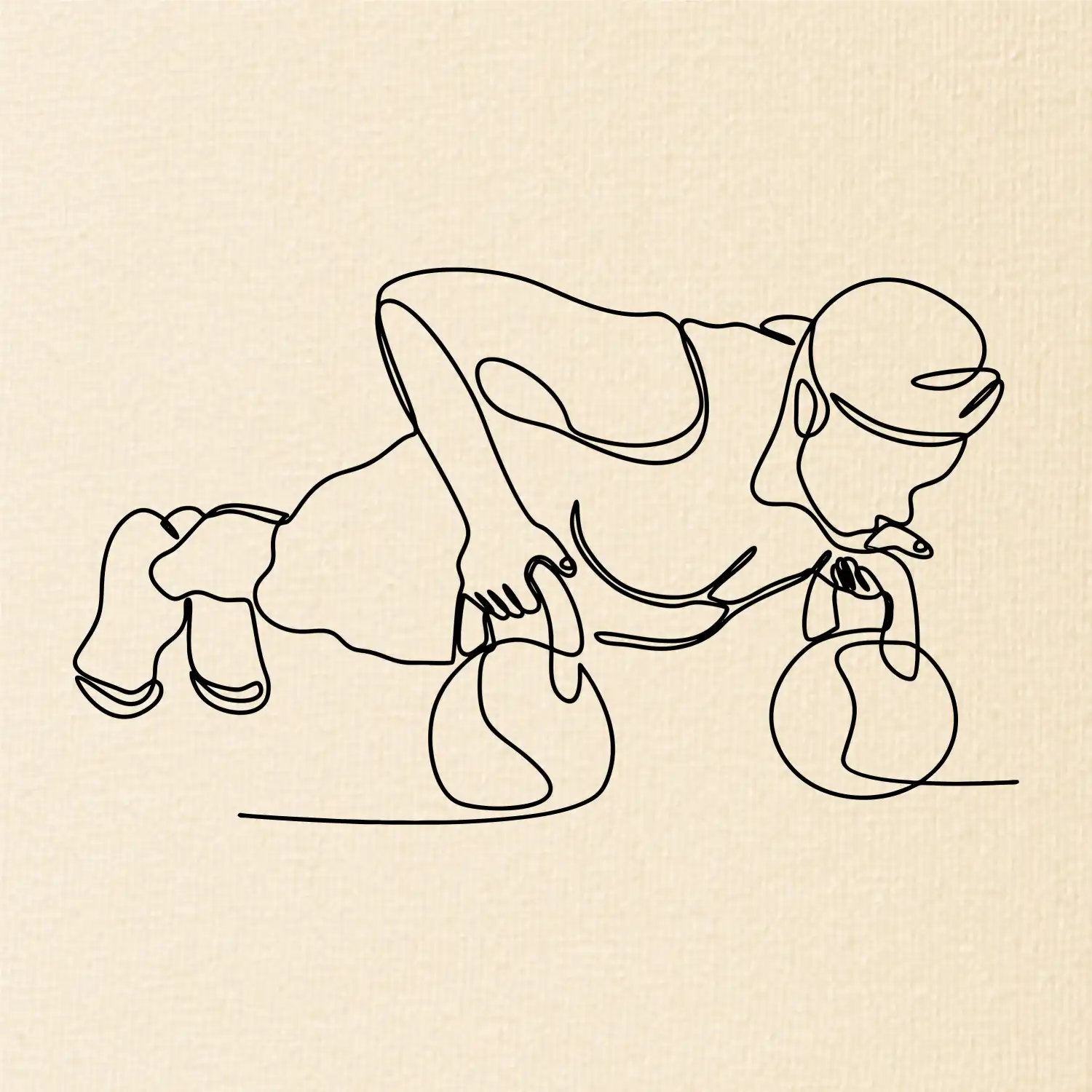 Kitebell posilování jedním tahem