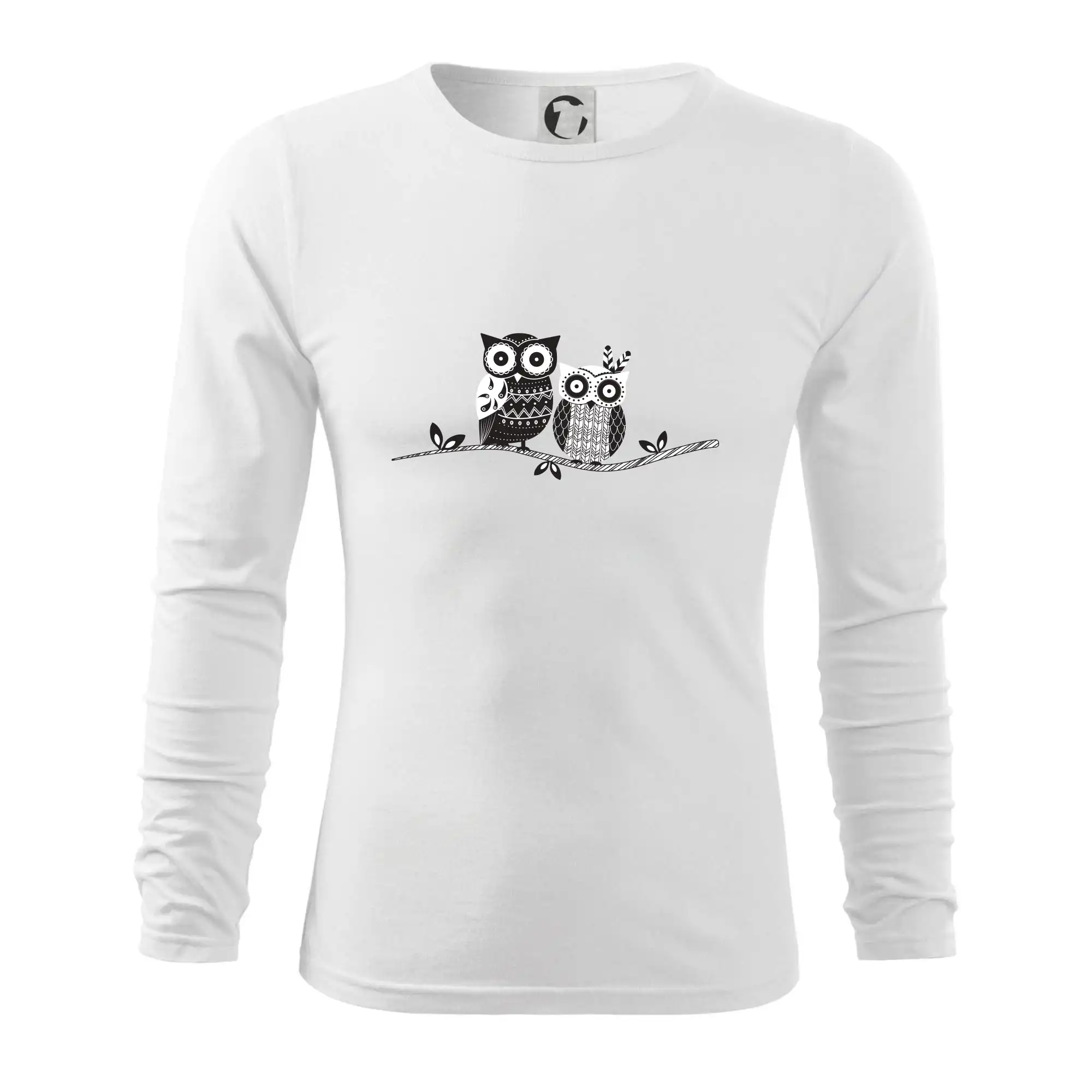Dvě sovy abstraktní