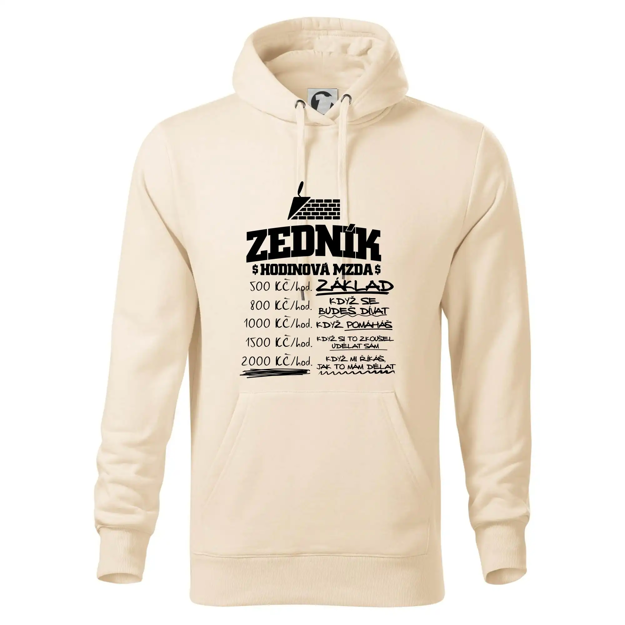 Hodinová mzda zedník