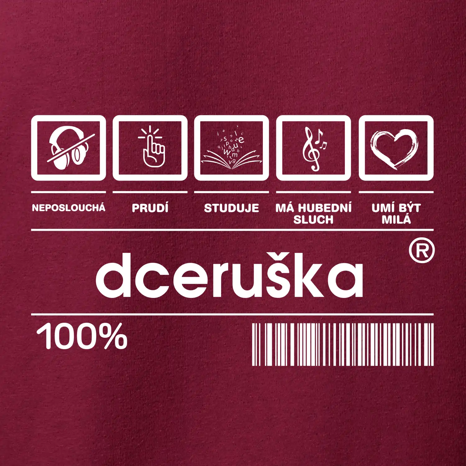 Čárový kód - Dceruška