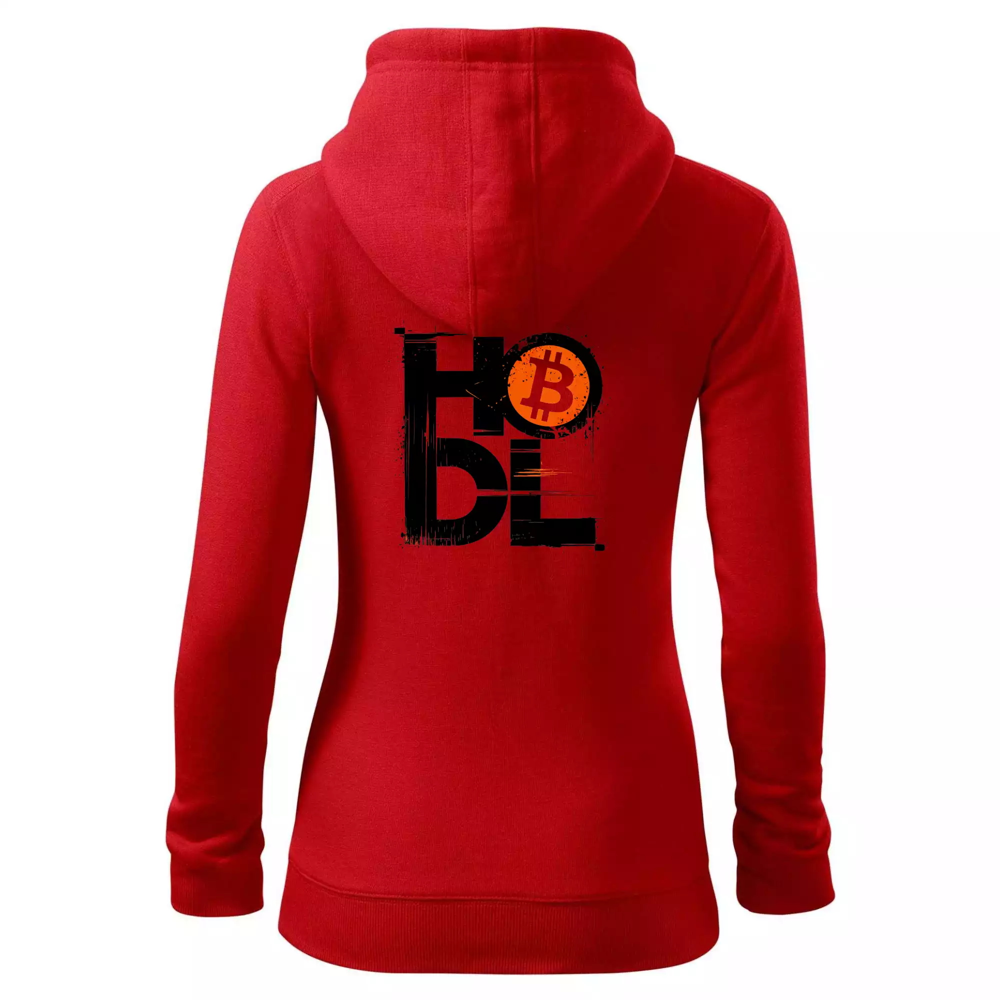 Hodl velký nápis a logo BTC