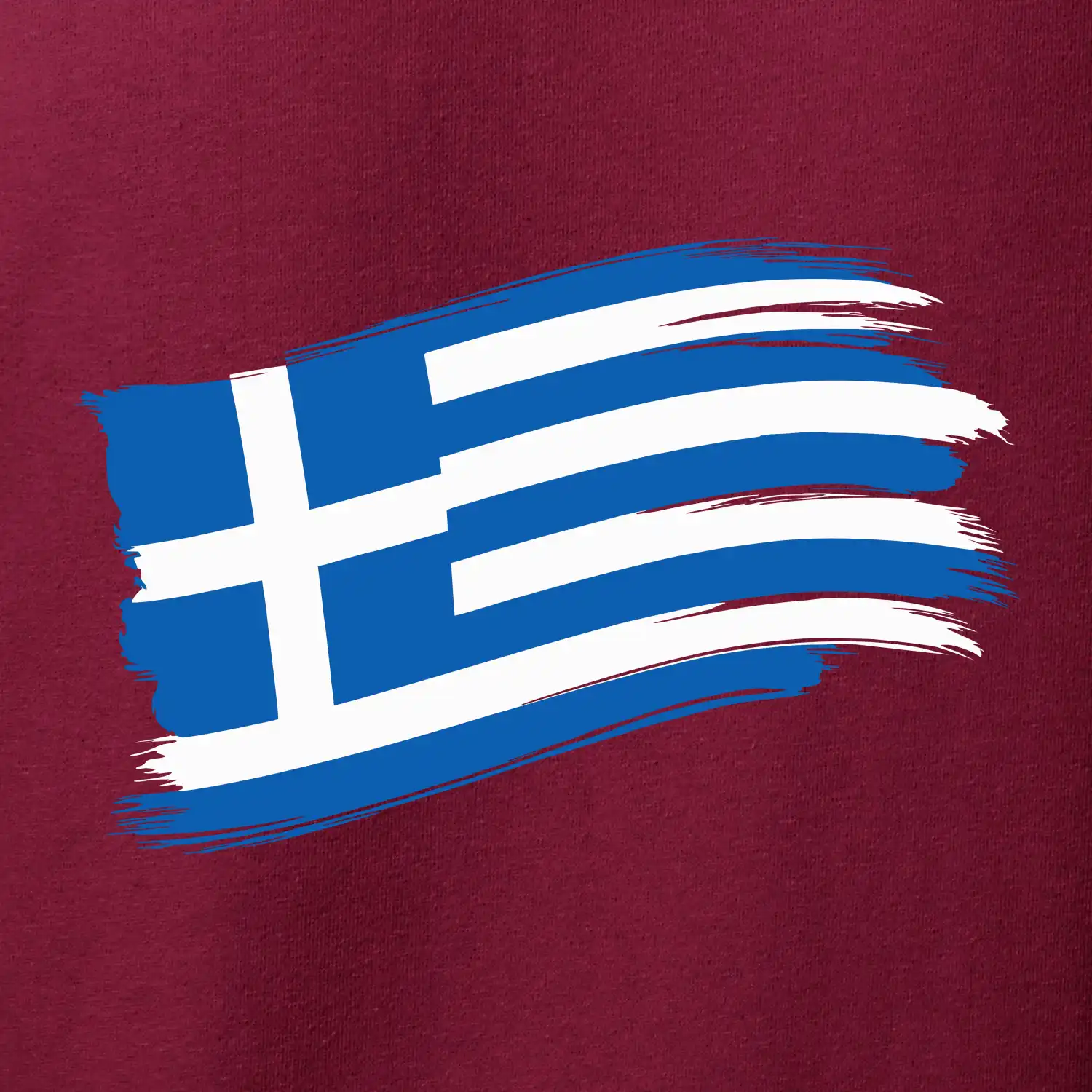 Řecko vlajka - štětkou