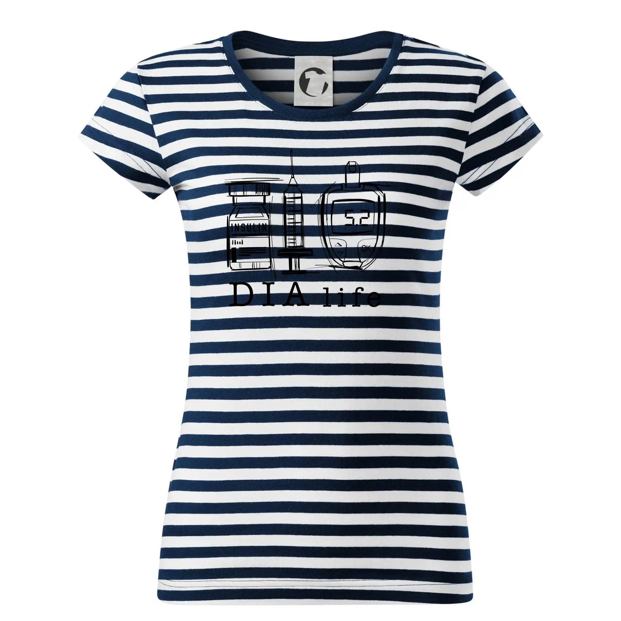 D I A life - kreslený insulin injekce a glukometr