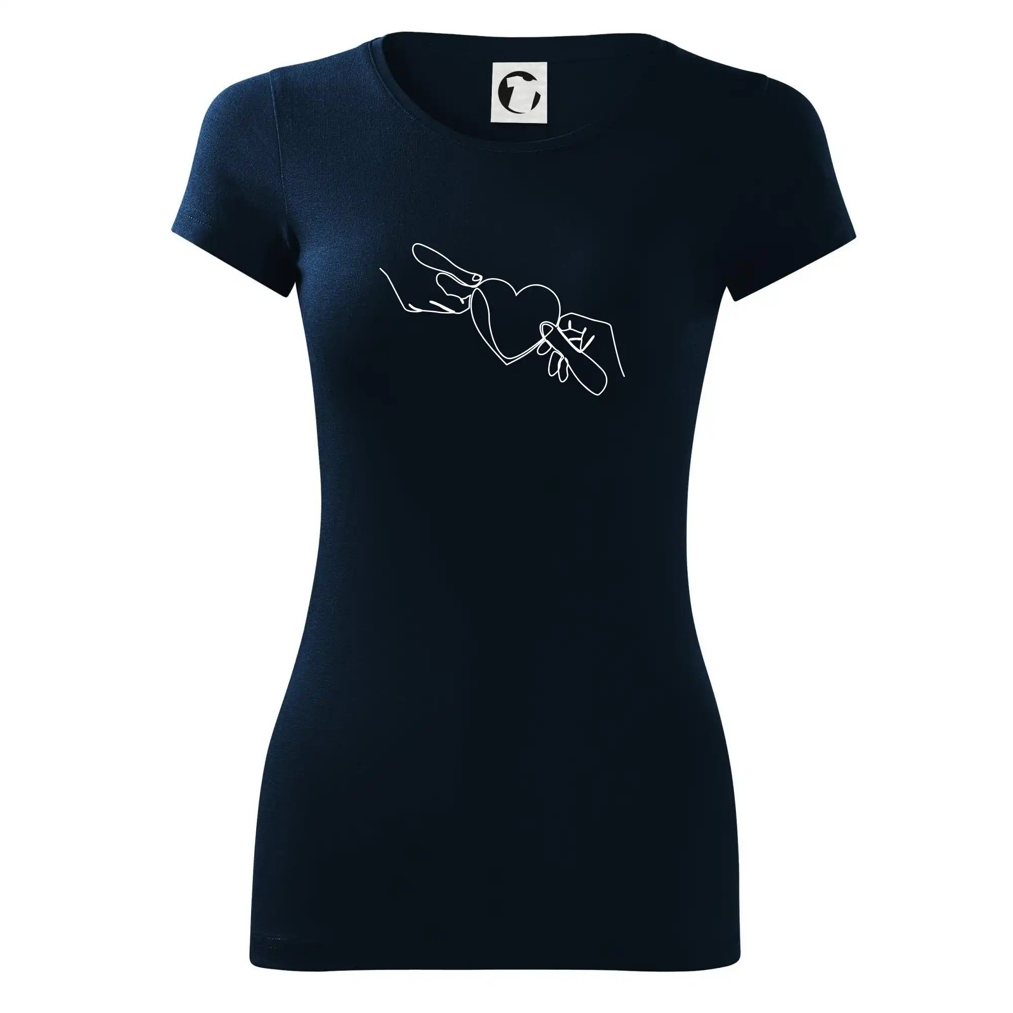 Dvě ruce a srdce jedním tahem