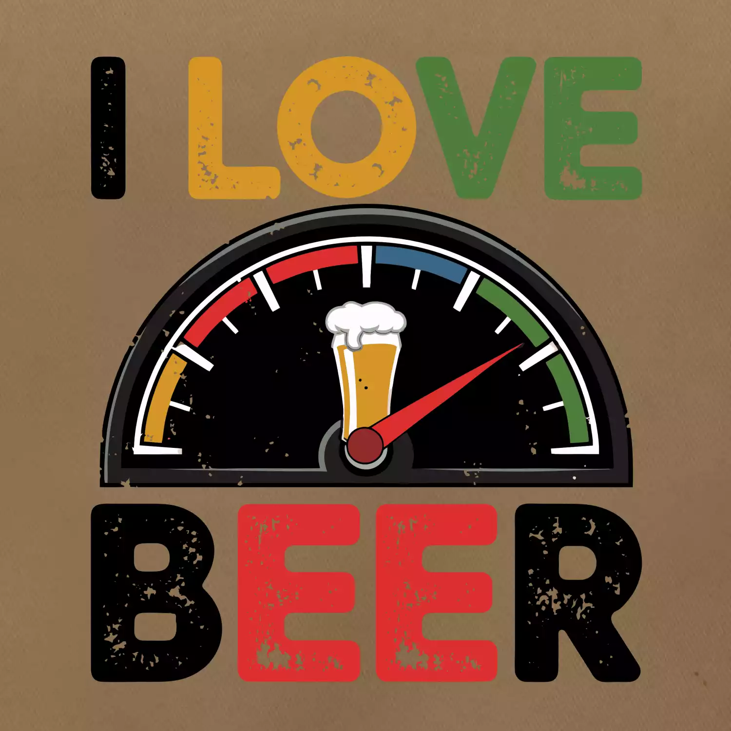 I love beer - palivoměr